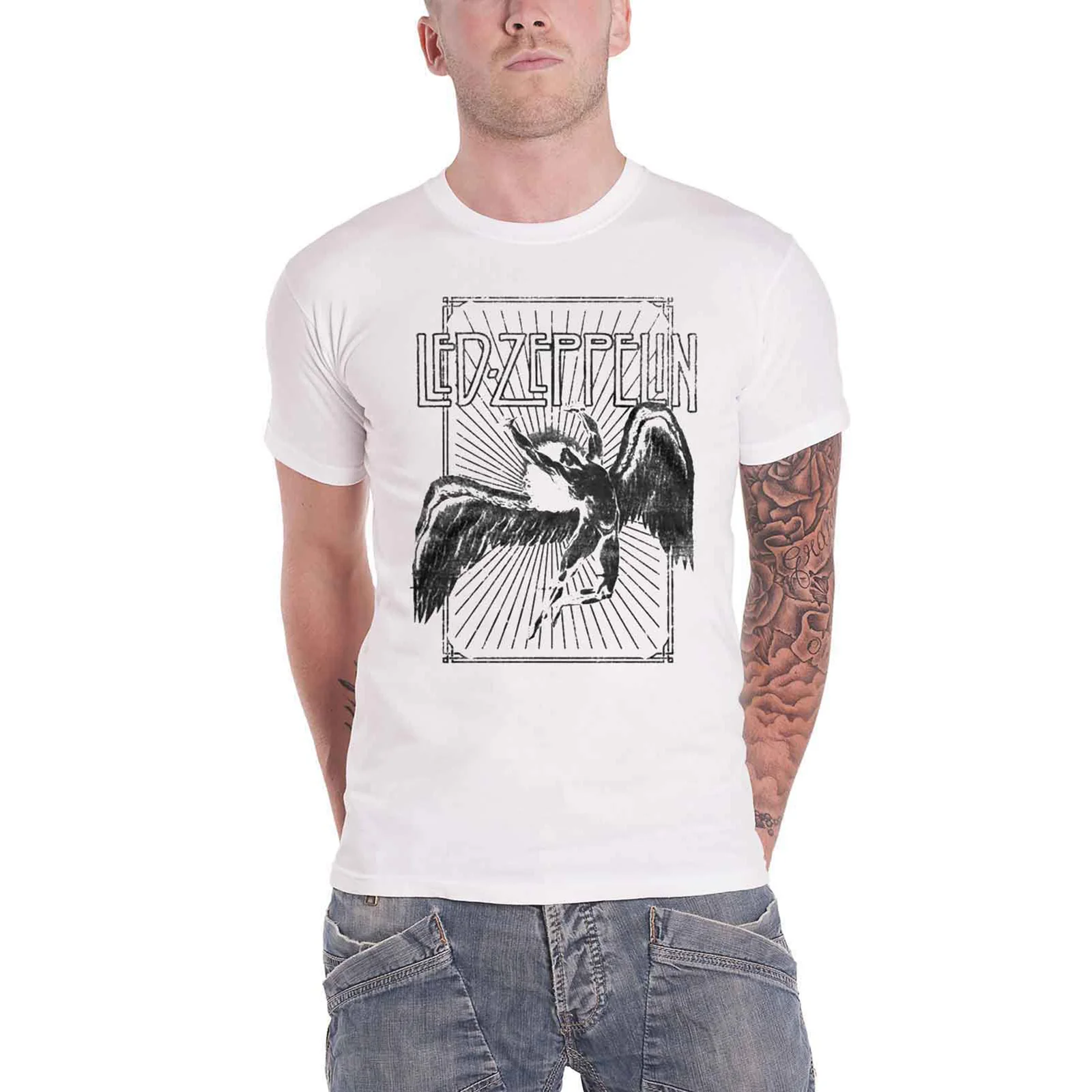 LED ZEPPELIN - ICARUS BURST - T-Shirt White - Image 2
