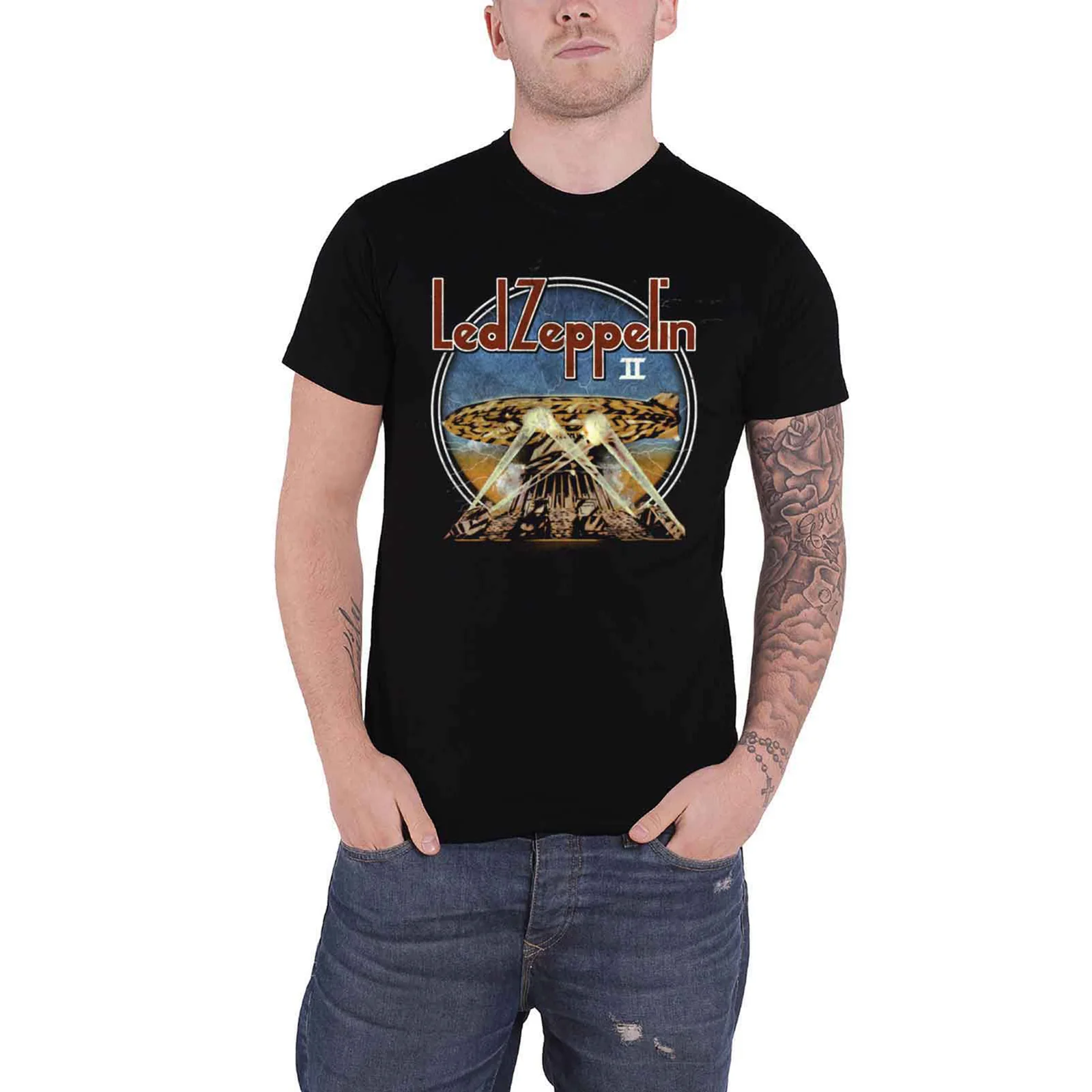 LED ZEPPELIN - LZII SEARCHLIGHTS - T-Shirt Black - Image 2