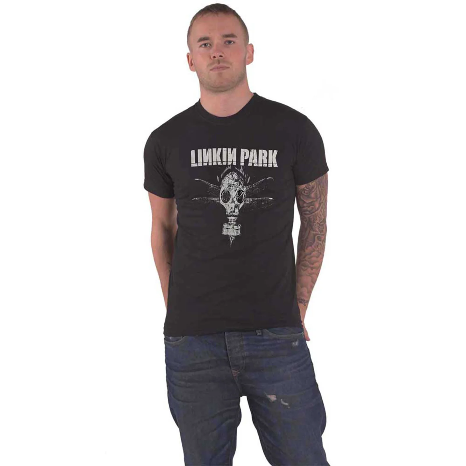 LINKIN PARK - GAS MASK - T-Shirt Black - Image 2