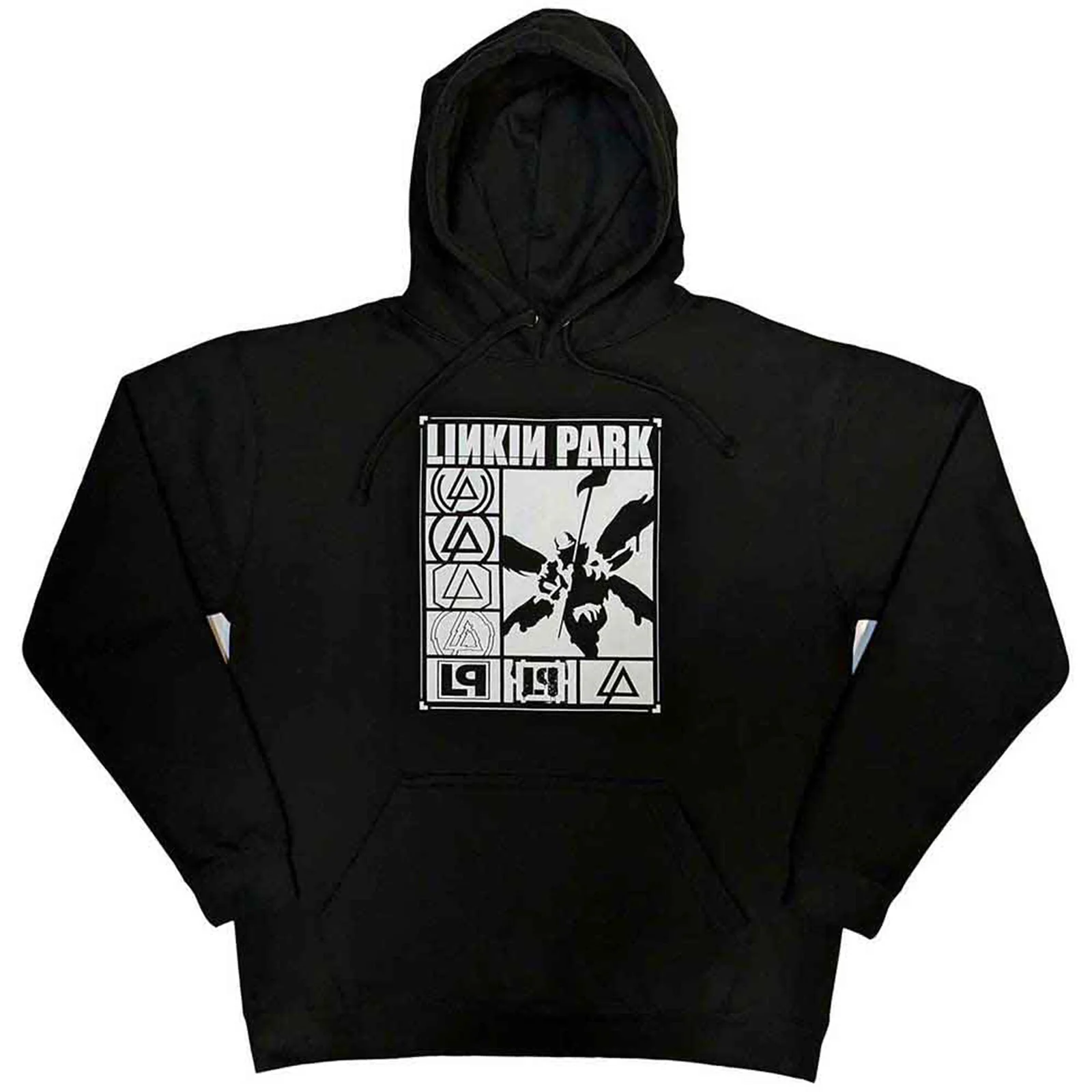 LINKIN PARK - LOGOS RECTANGLE - Pullover Hoodie Black