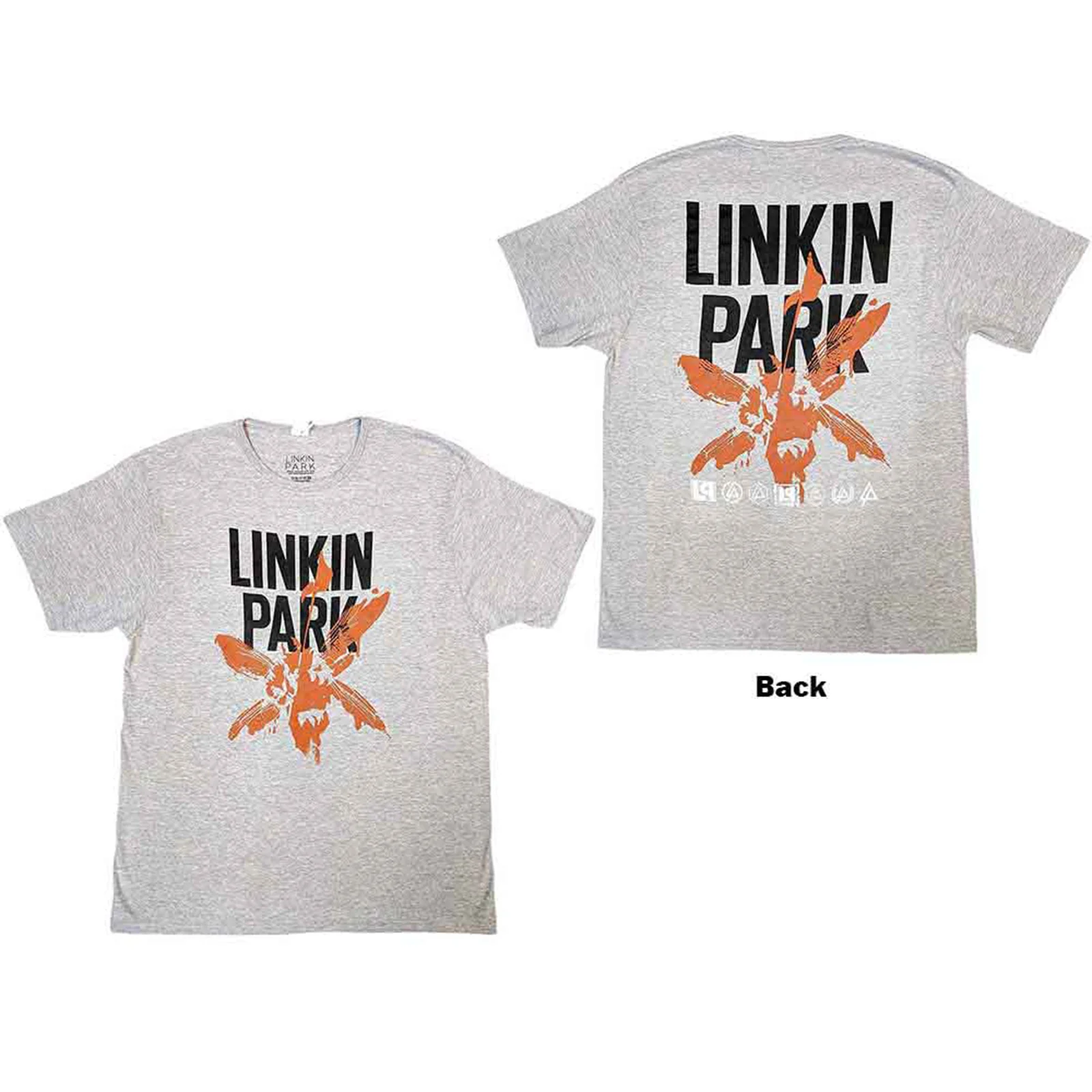 LINKIN PARK - SOLDIER ICONS - T-Shirt Grey (Back Print)