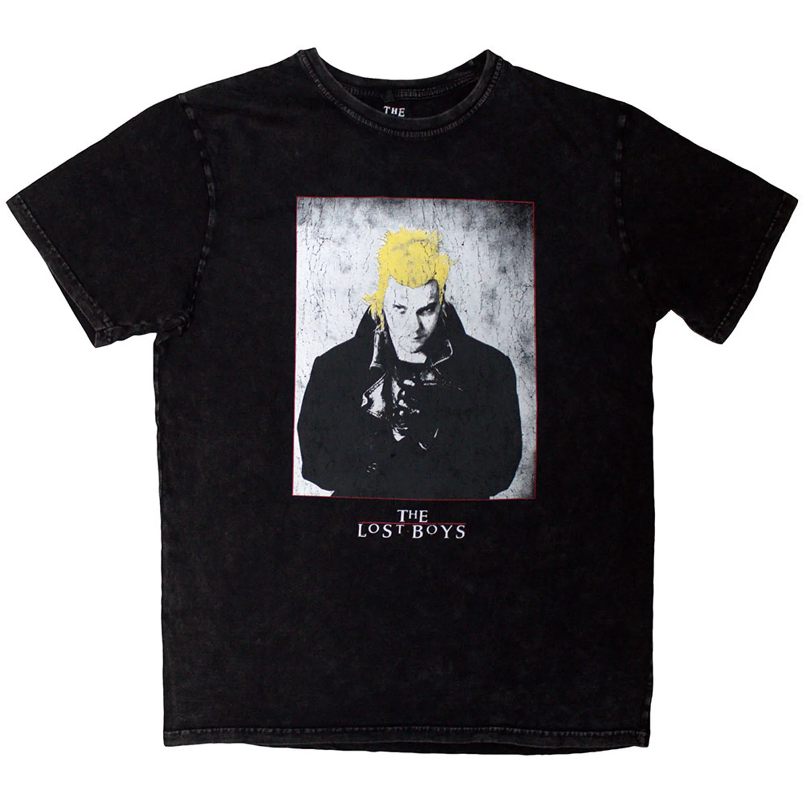 THE LOST BOYS - DAVID POSTER - Stone Wash T-Shirt Black