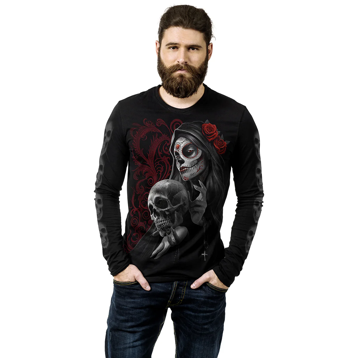 LOVE IS DEAD - Longsleeve T-Shirt Black - Image 3