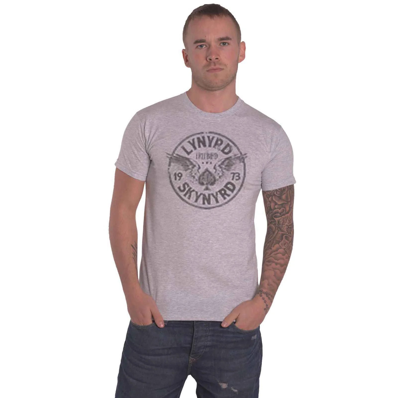 LYNYRD SKYNYRD - FREEBIRD '73 WINGS - T-Shirt Grey - Image 2