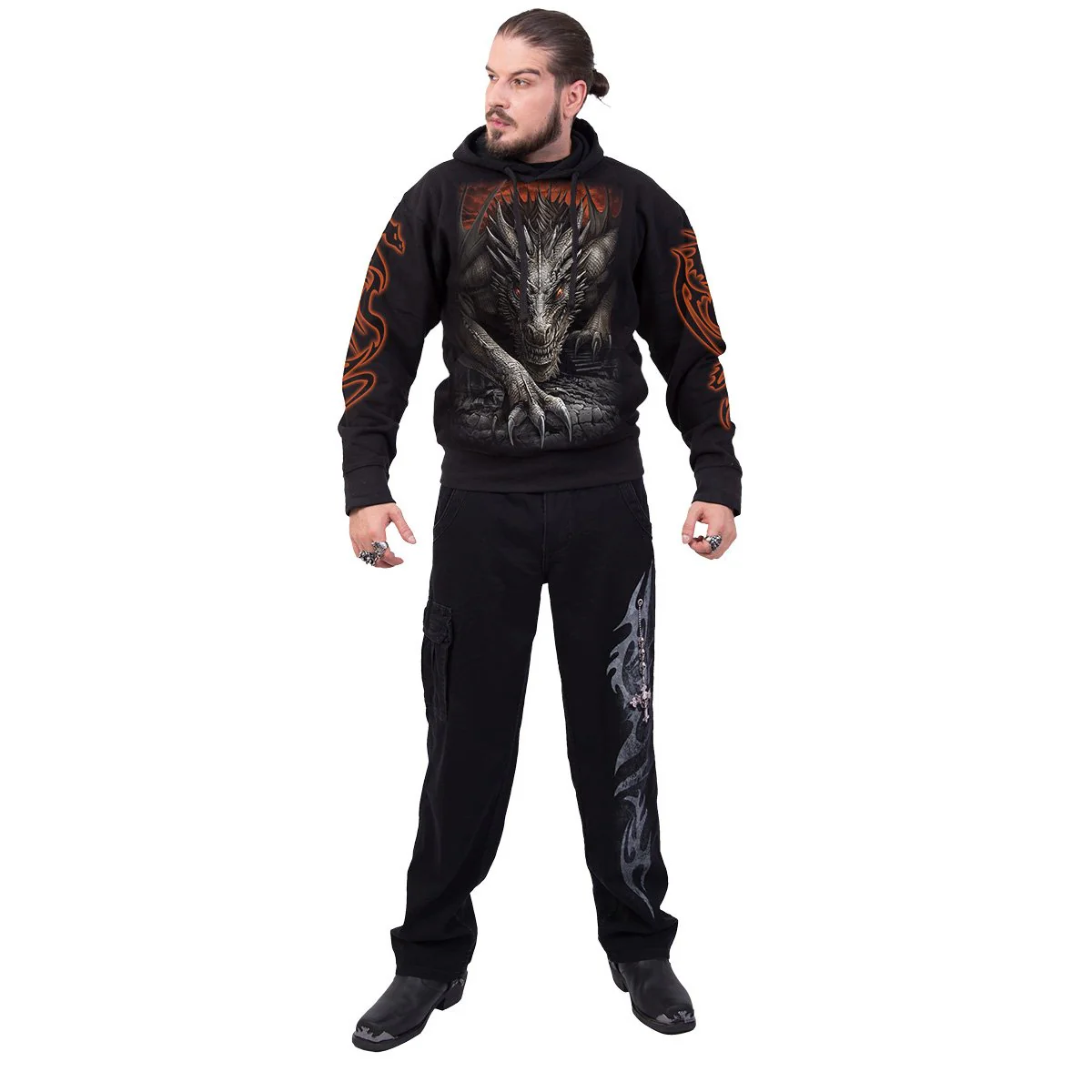 MAJESTIC DRACO - Hoody Black - Image 3