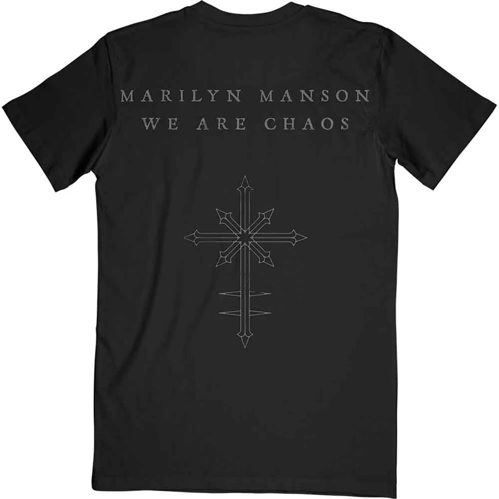 MARILYN MANSON - WE ARE CHAOS - T-Shirt Black (Back Print) - Image 2