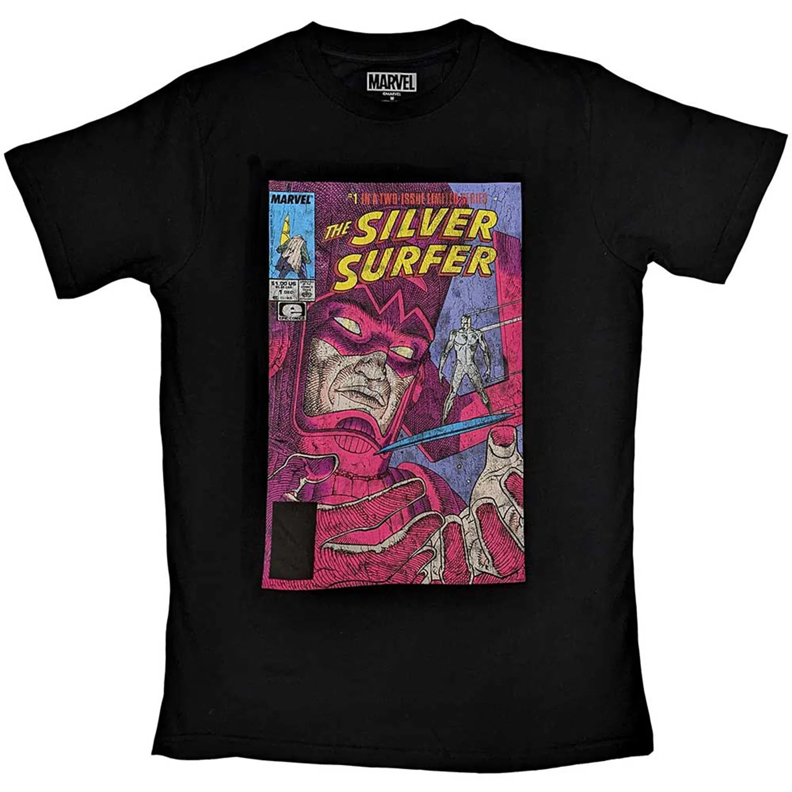 MARVEL COMICS - GALACTUS & SILVER SURFER - T-Shirt Black