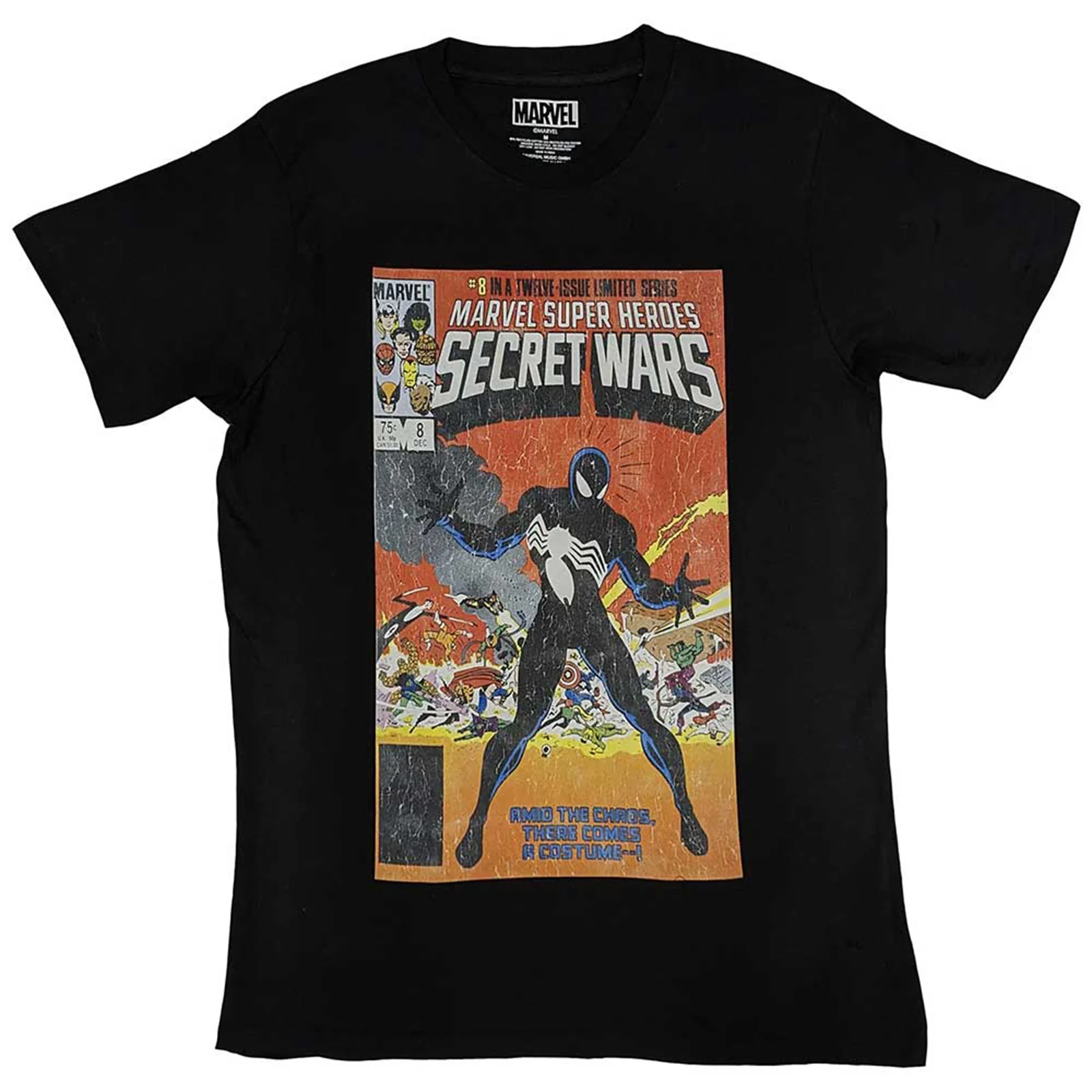MARVEL COMICS - SPIDERMAN SECRET WARS VINTAGE - T-Shirt Black
