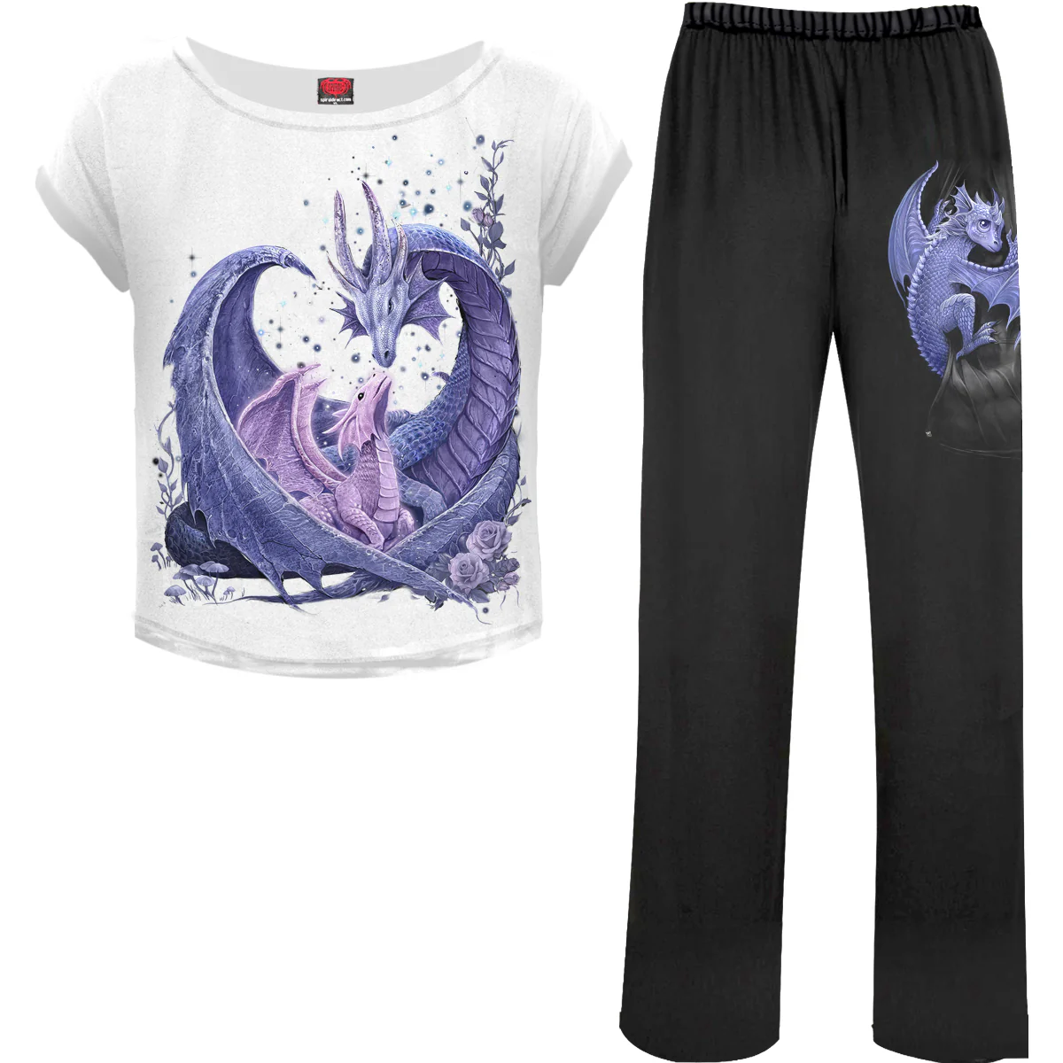 MATERNAL INSTINCTS - 4pc Gothic Pyjama Set