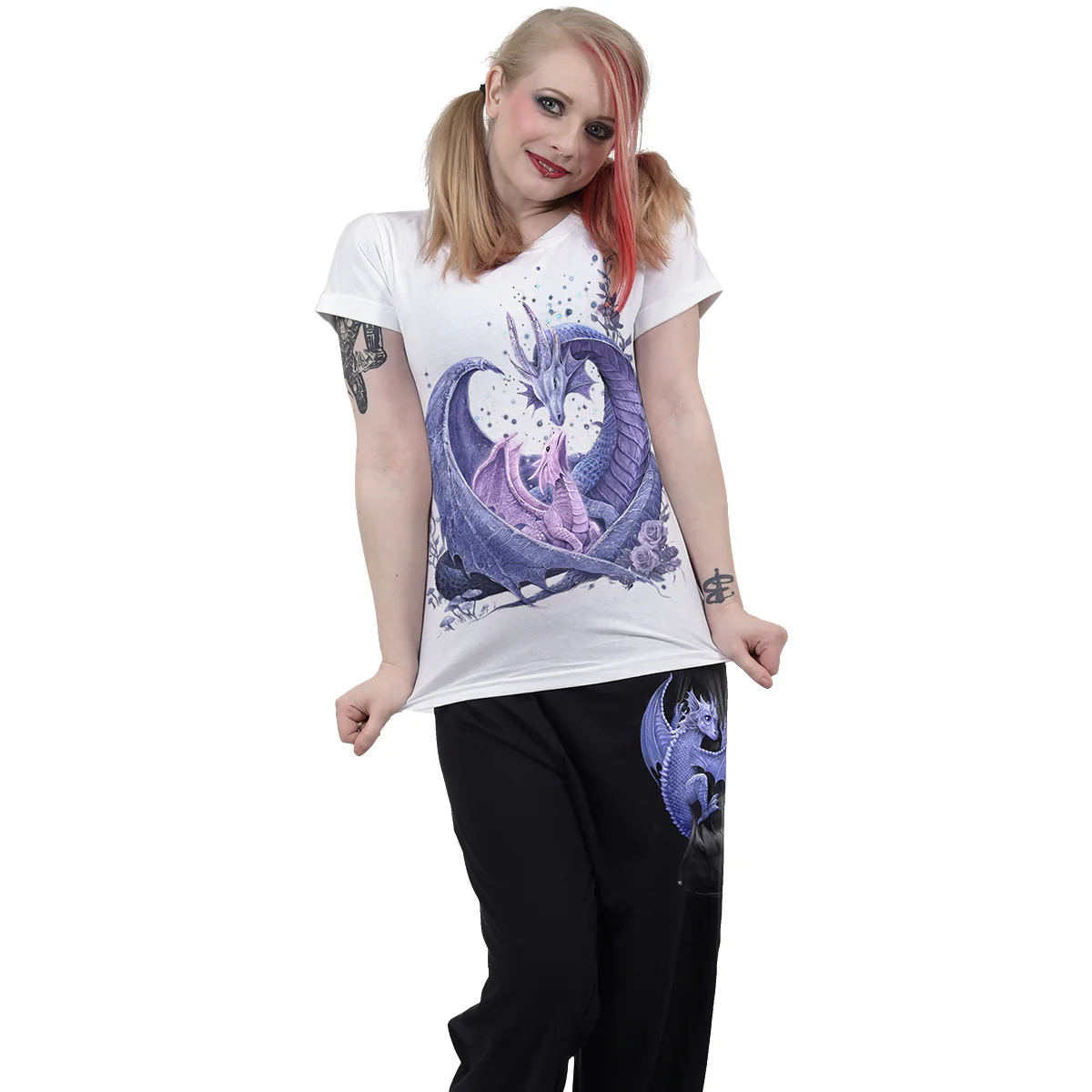 MATERNAL INSTINCTS - 4pc Gothic Pyjama Set - Image 3