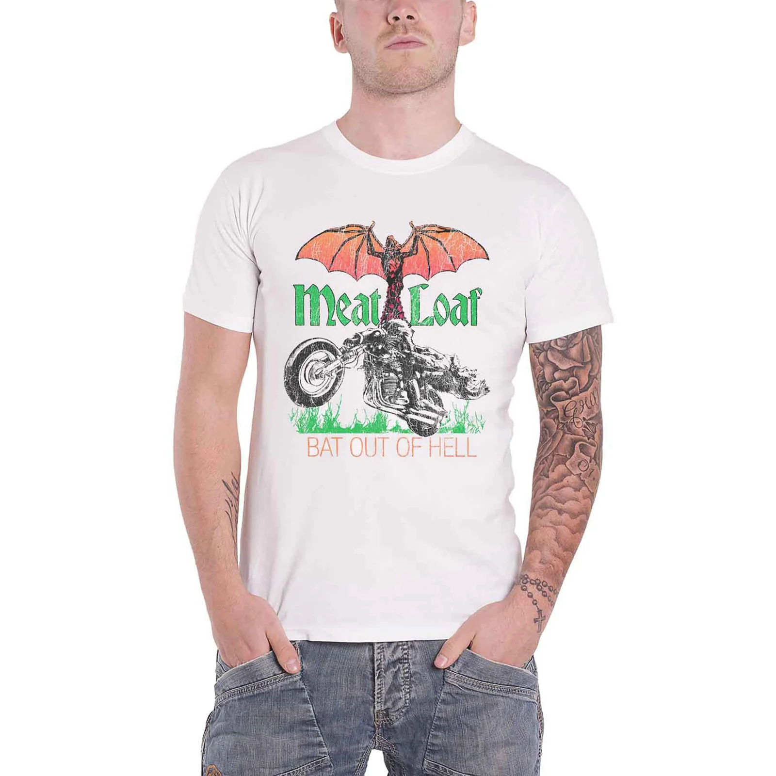MEAT LOAF - BAT OUT OF HELL - T-Shirt White - Image 2