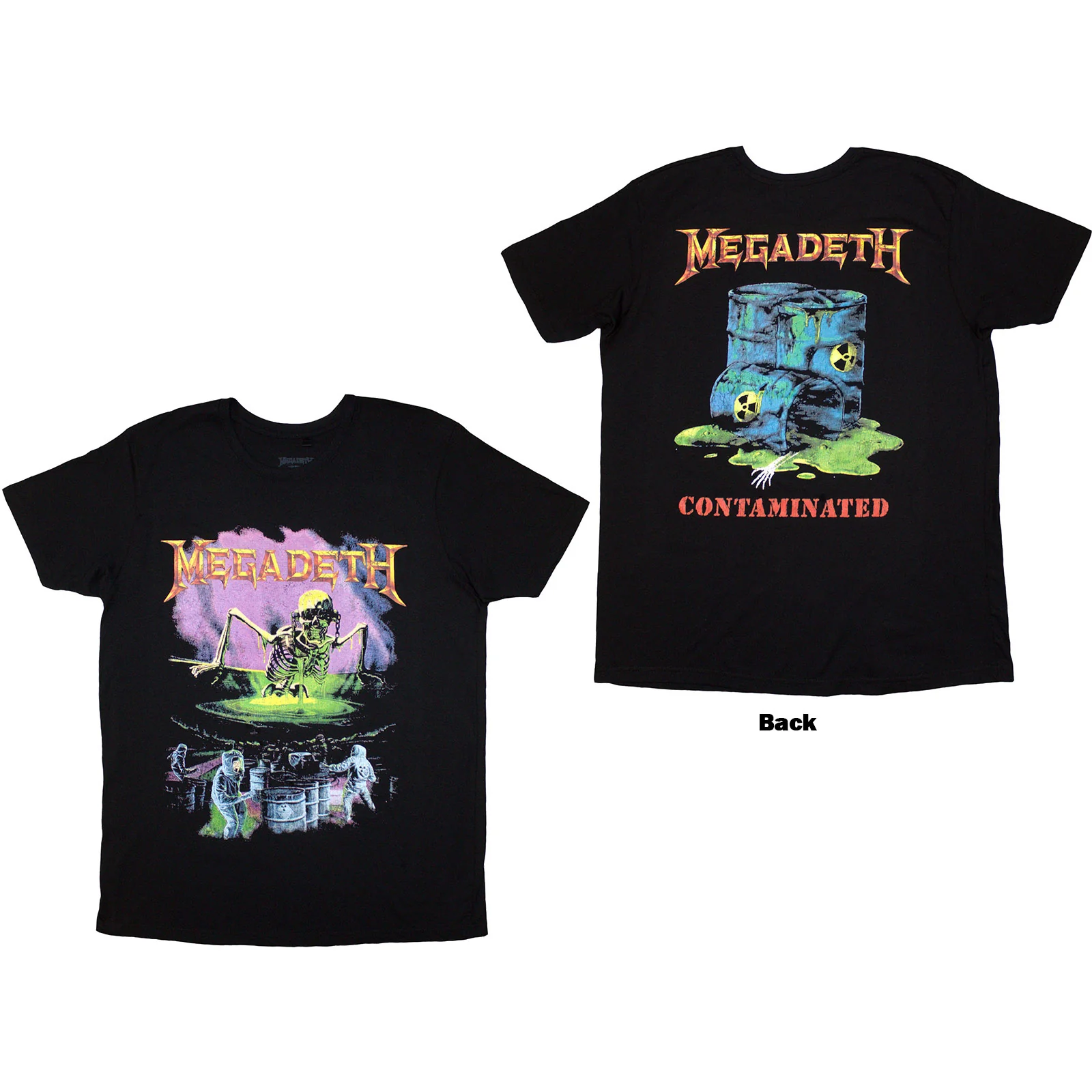 MEGADETH - CONTAMINATED - T-Shirt Black (Back Print)