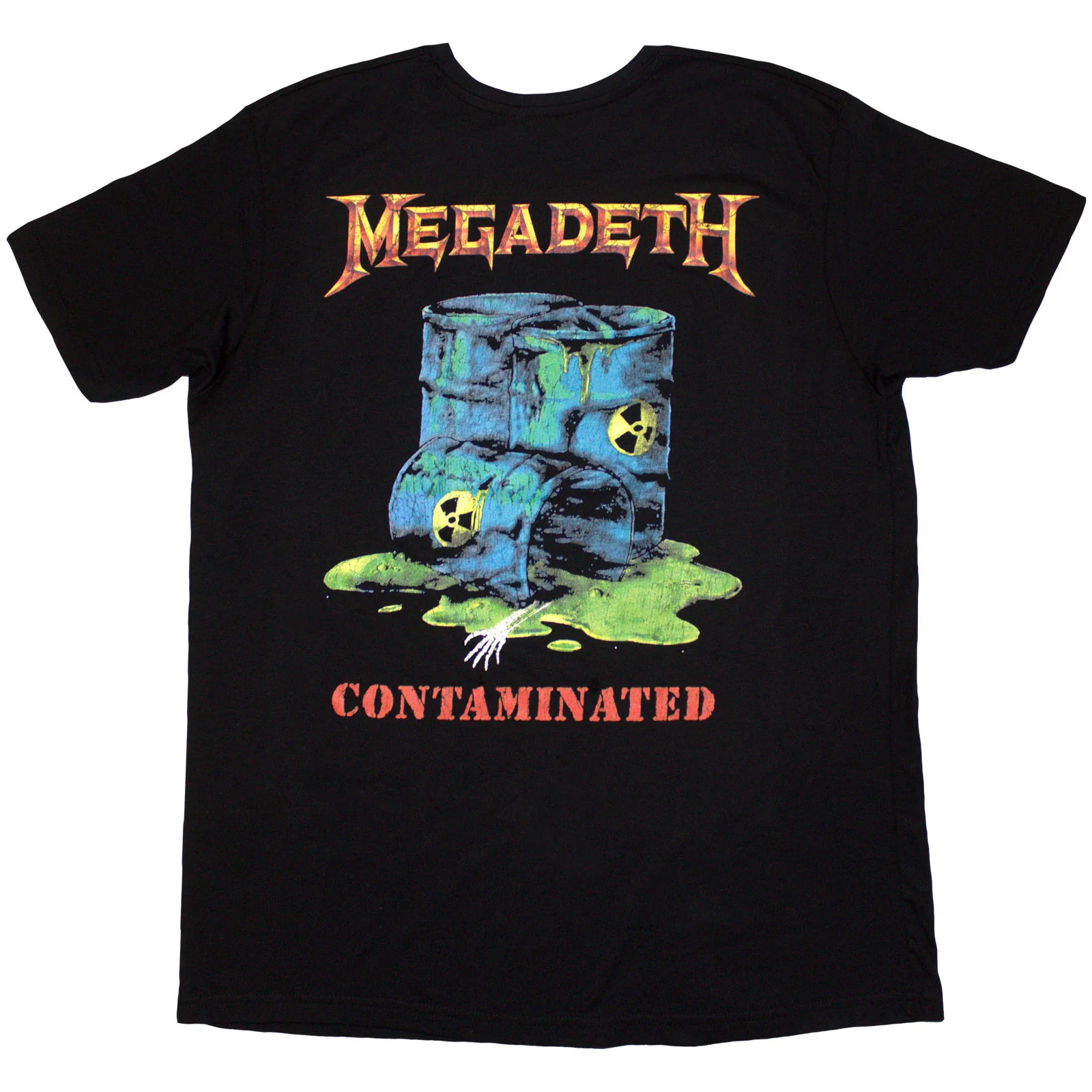 MEGADETH - CONTAMINATED - T-Shirt Black (Back Print) - Image 2
