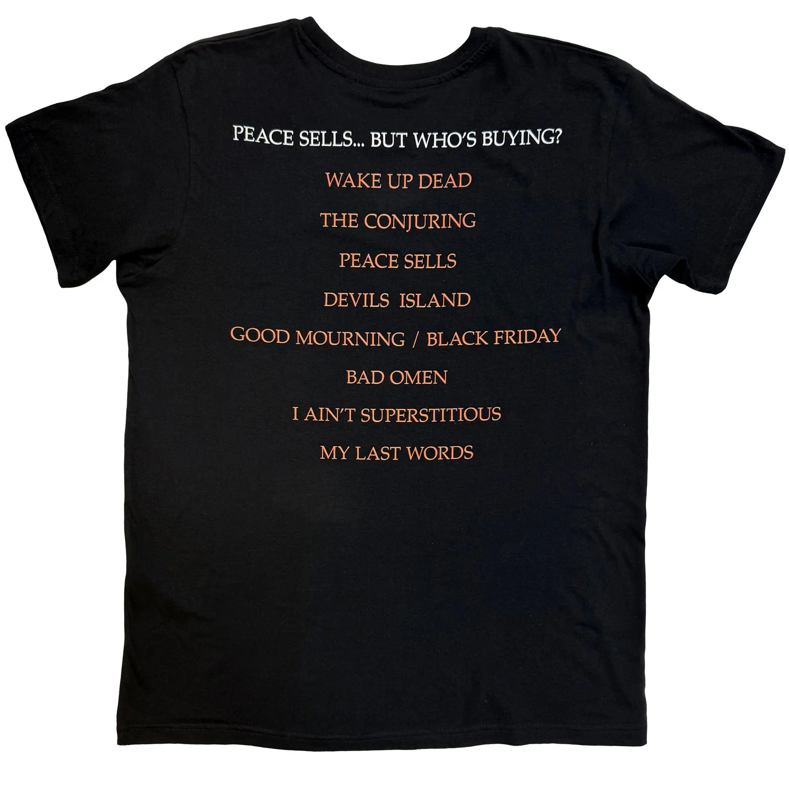 MEGADETH - PEACE SELLS ALBUM COVER - T-Shirt Black (Back Print) - Image 2