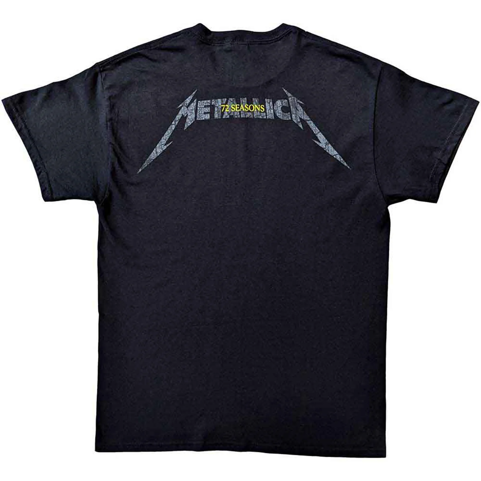 METALLICA - 72 SEASONS CHARRED LOGO - T-Shirt Black (Back Print) - Image 2