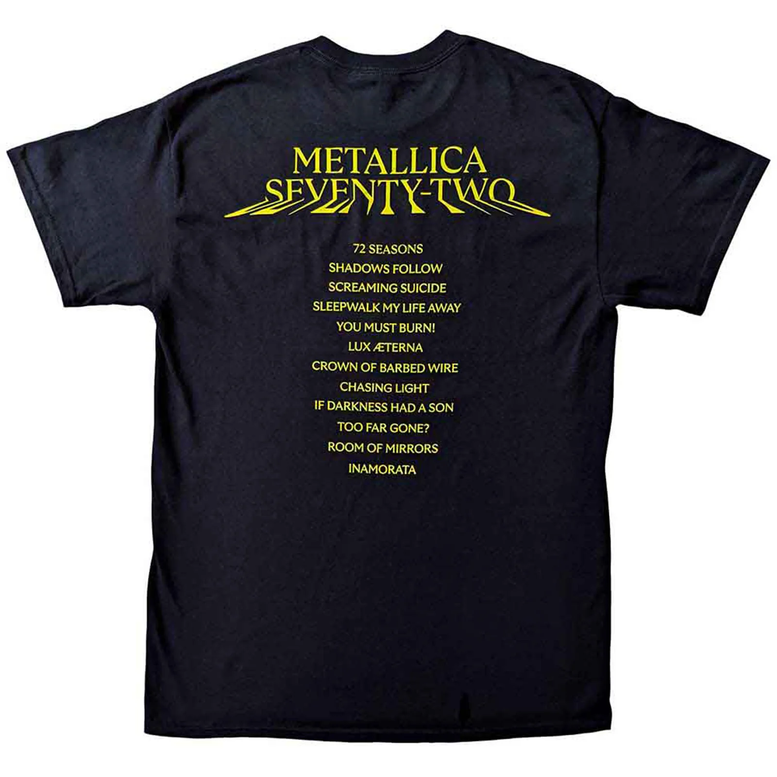 METALLICA - 72 SEASONS SQUARED COVER - T-Shirt Black (Back Print) - Image 2