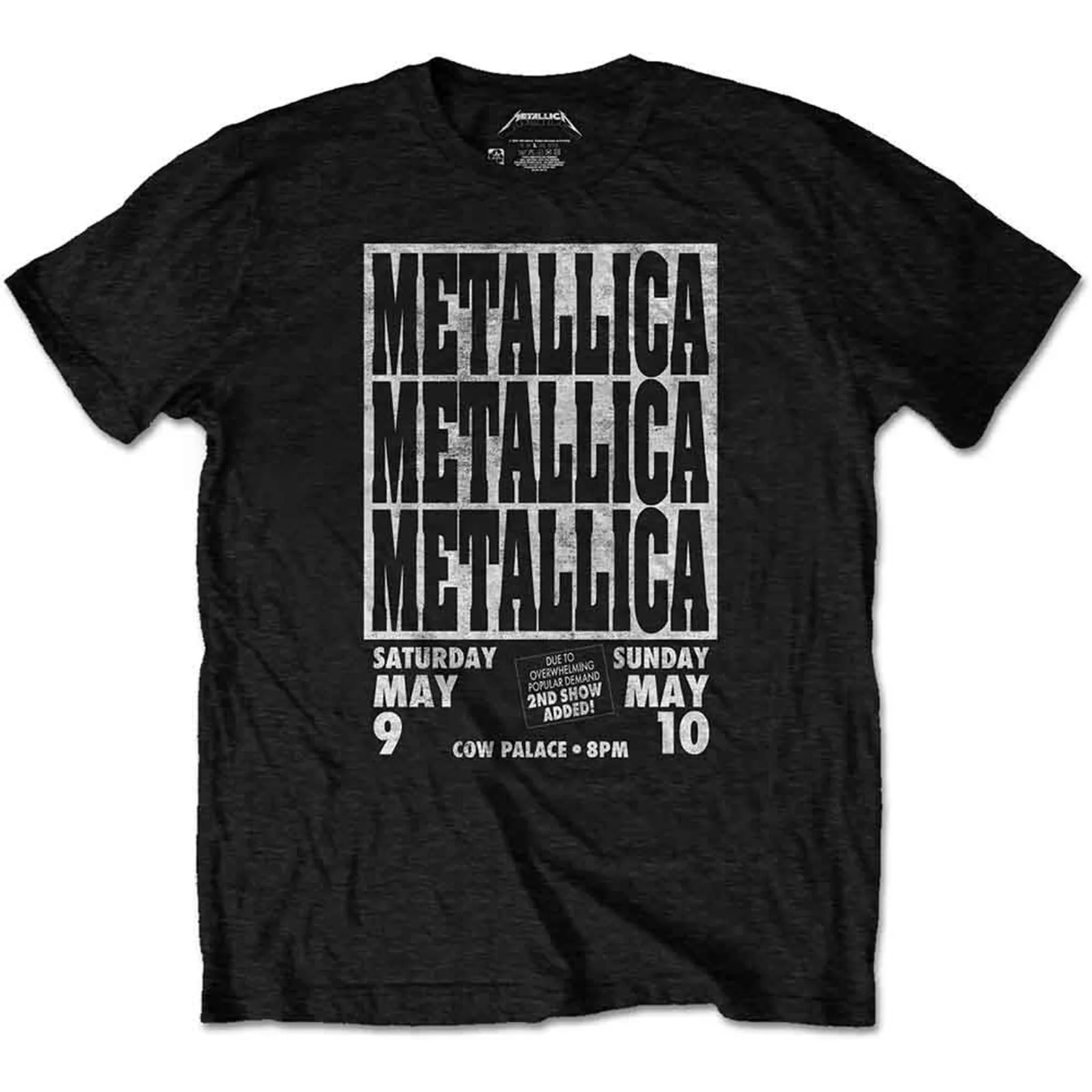 METALLICA - COW PALACE - T-Shirt Black