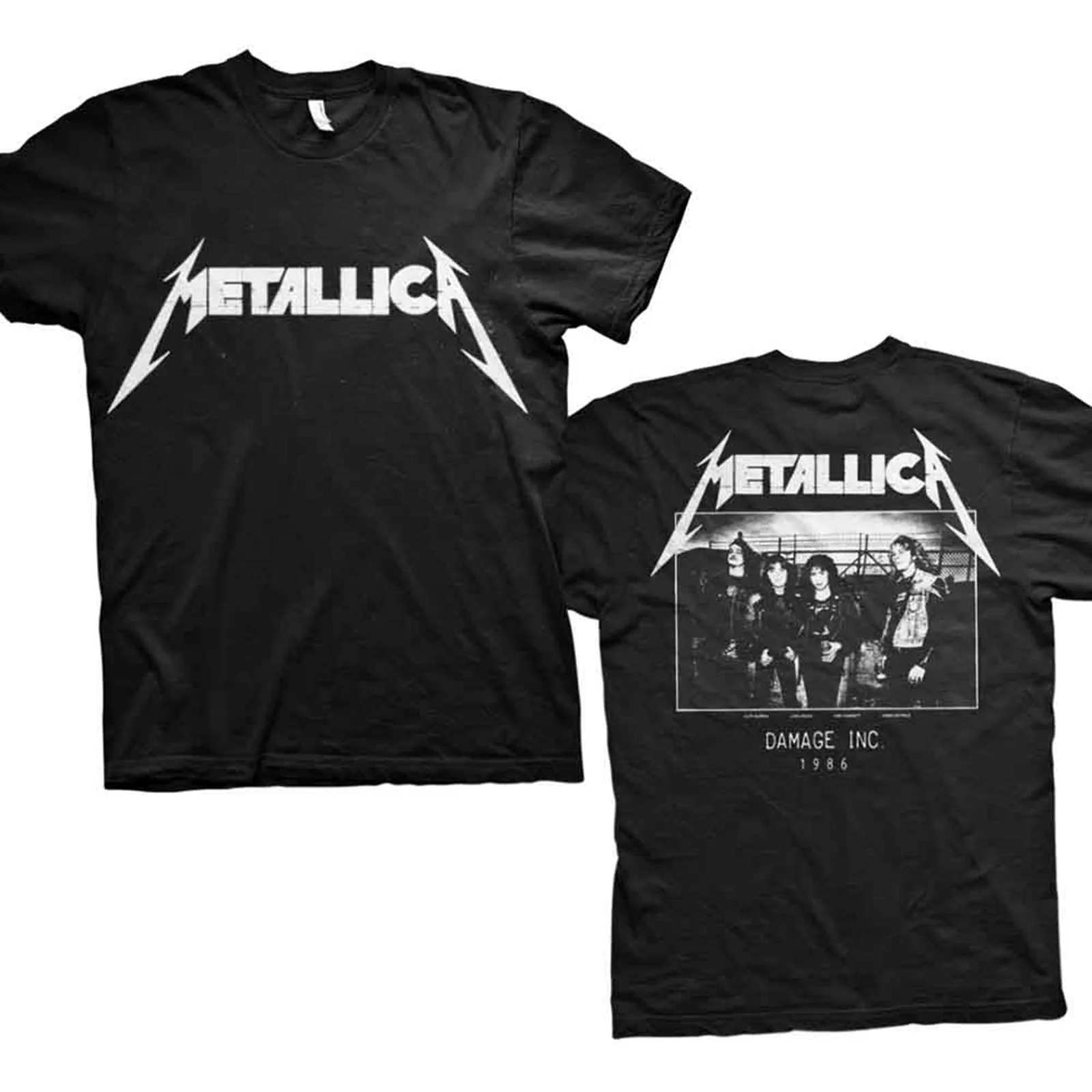 METALLICA - MASTER OF PUPPETS PHOTO - T-Shirt Black (Back Print) - Image 2