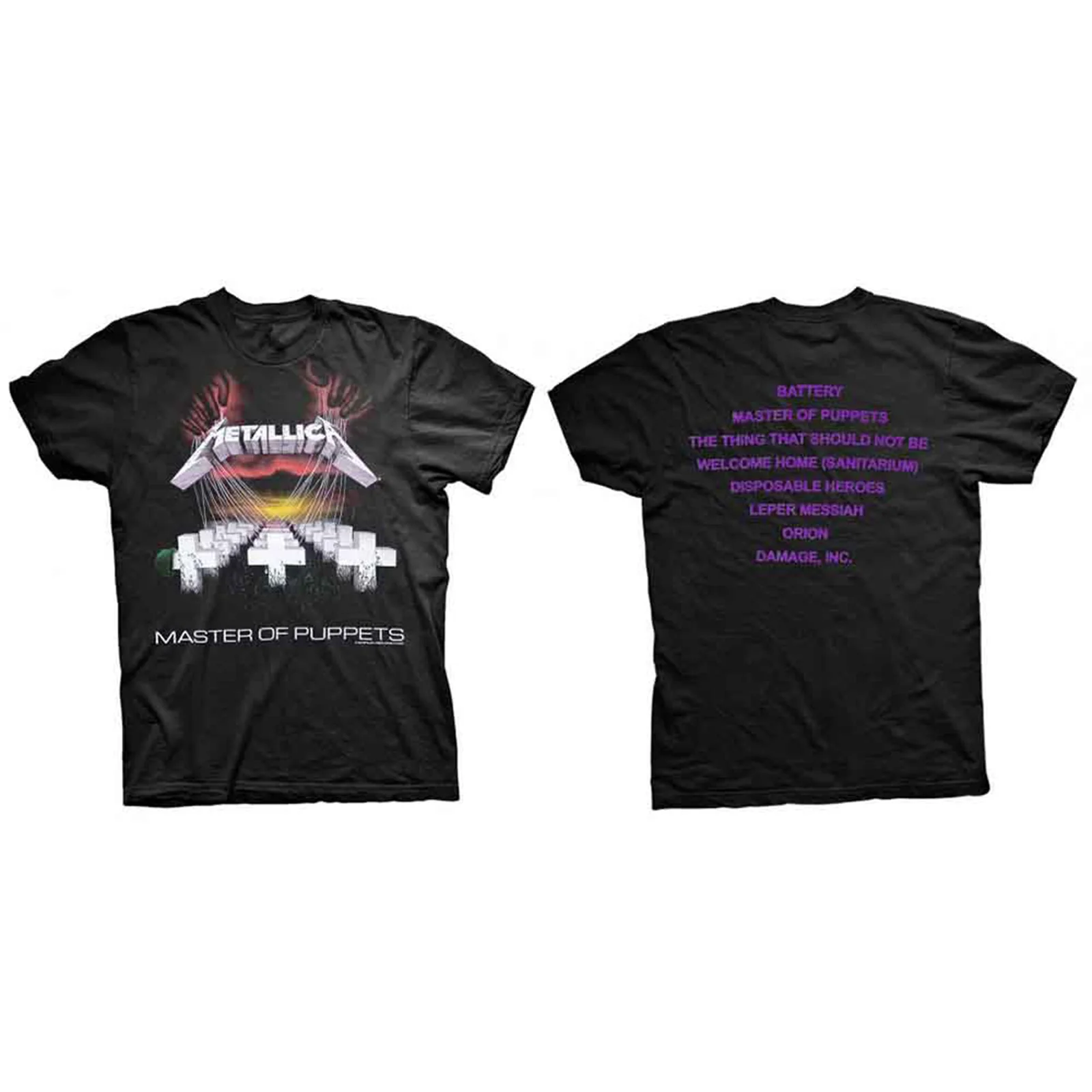 METALLICA - MASTER OF PUPPETS - T-Shirt Black (Back Print) - Image 2