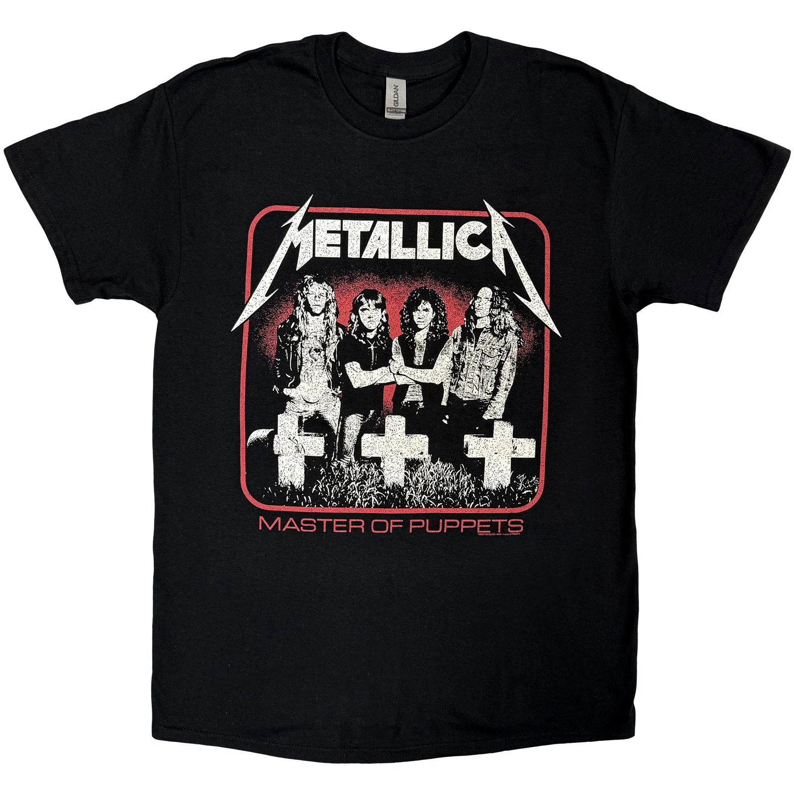 METALLICA - VINTAGE MASTER OF PUPPETS PHOTO - T-Shirt Black