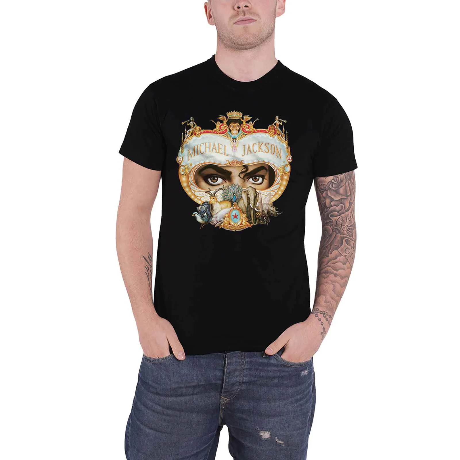 MICHAEL JACKSON - DANGEROUS - T-Shirt Black - Image 2