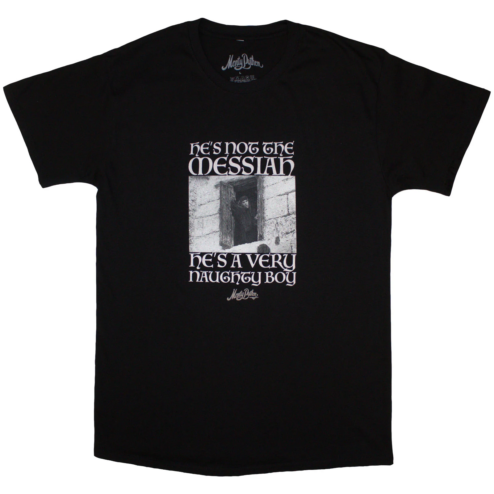 MONTY PYTHON - NAUGHTY BOY - T-Shirt Black