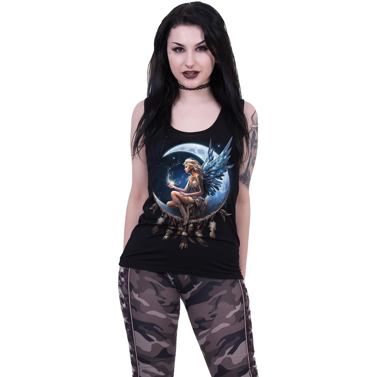 MOON FAIRY - Razor Back Top Black - Image 2