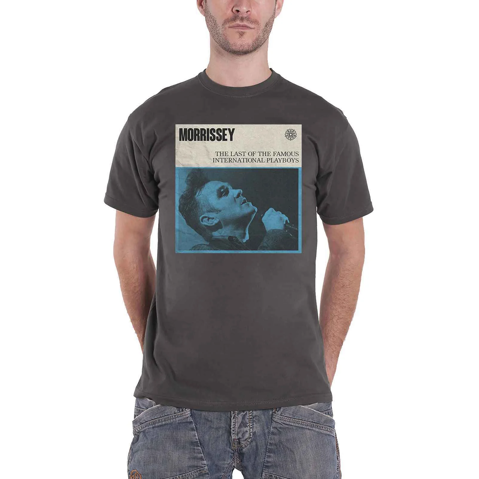 MORRISSEY - INTERNATIONAL PLAYBOYS - T-Shirt Grey - Image 2