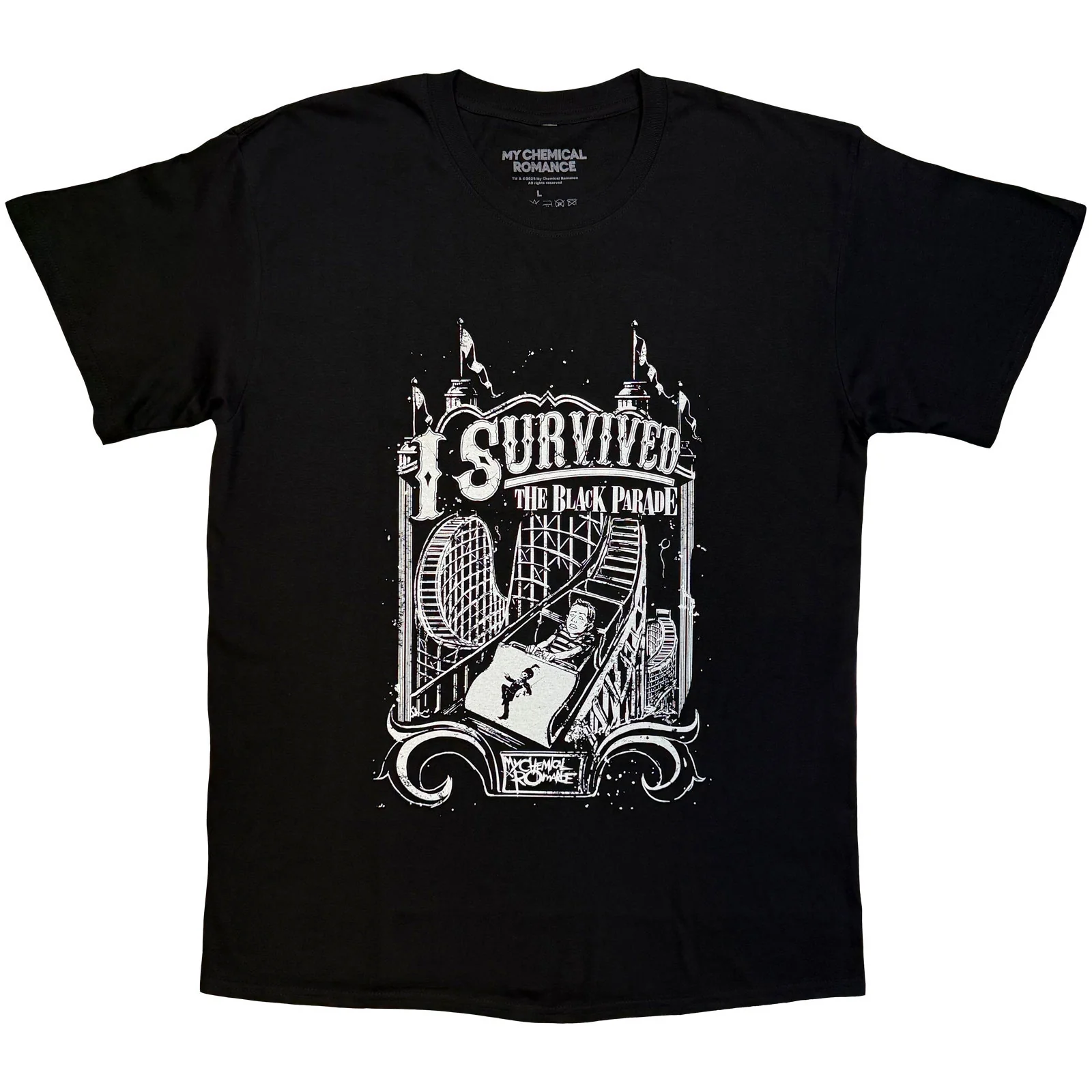 MY CHEMICAL ROMANCE - I SURVIVED - T-Shirt Black