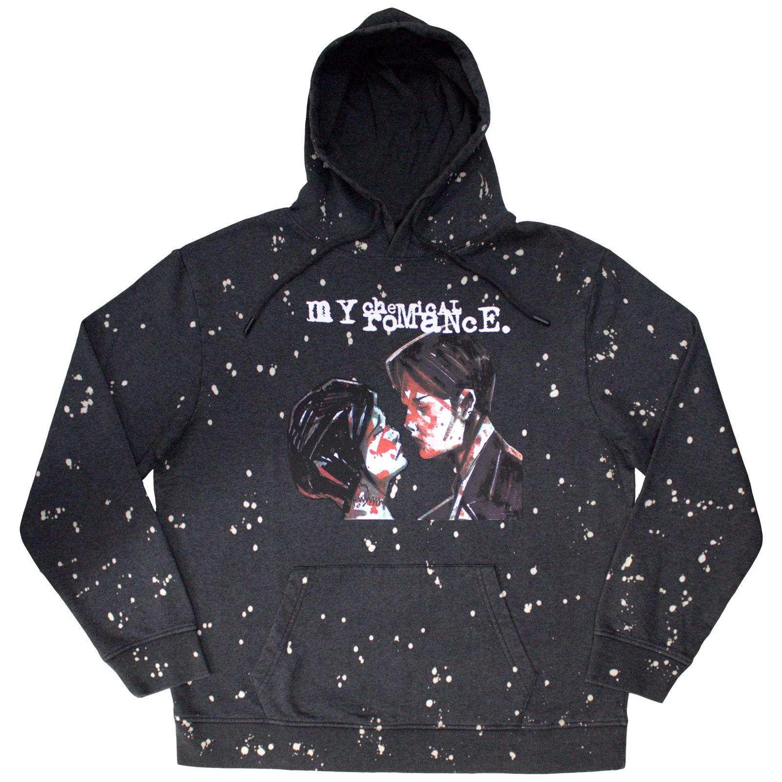 MY CHEMICAL ROMANCE - THREE CHEERS - Dip Dye Pullover Hoodie Black (Wash Collection)