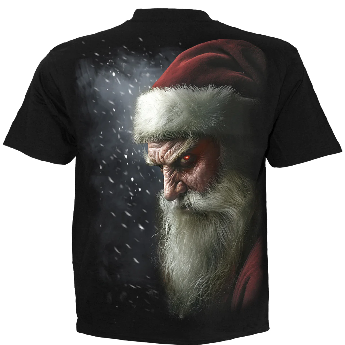 NAUGHTY OR NICE SANTA - T-Shirt Black - Image 2