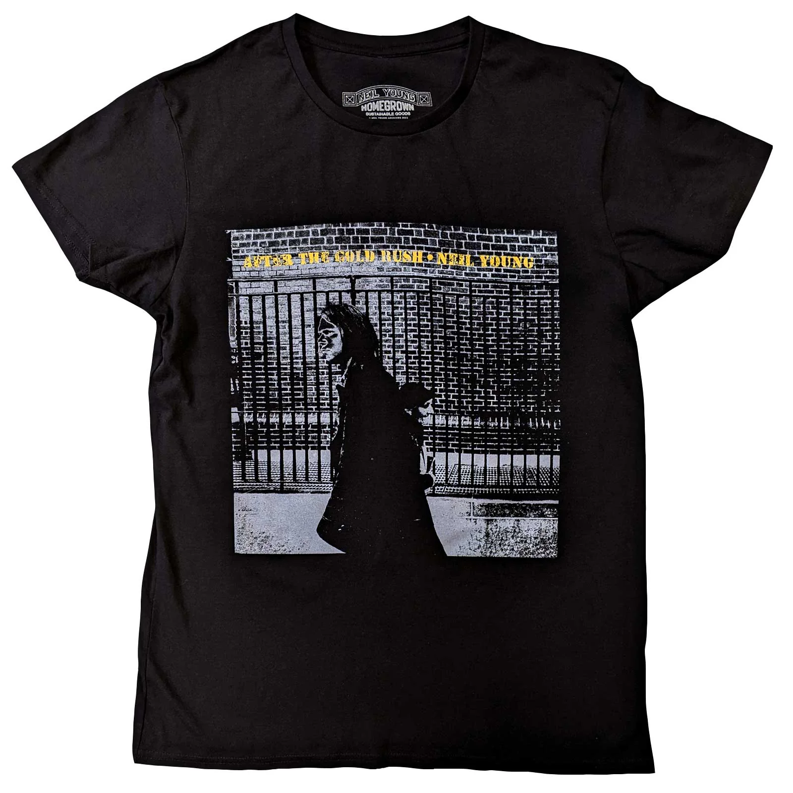 NEIL YOUNG - AFTER THE GOLD RUSH - T-Shirt Black (Embellished)