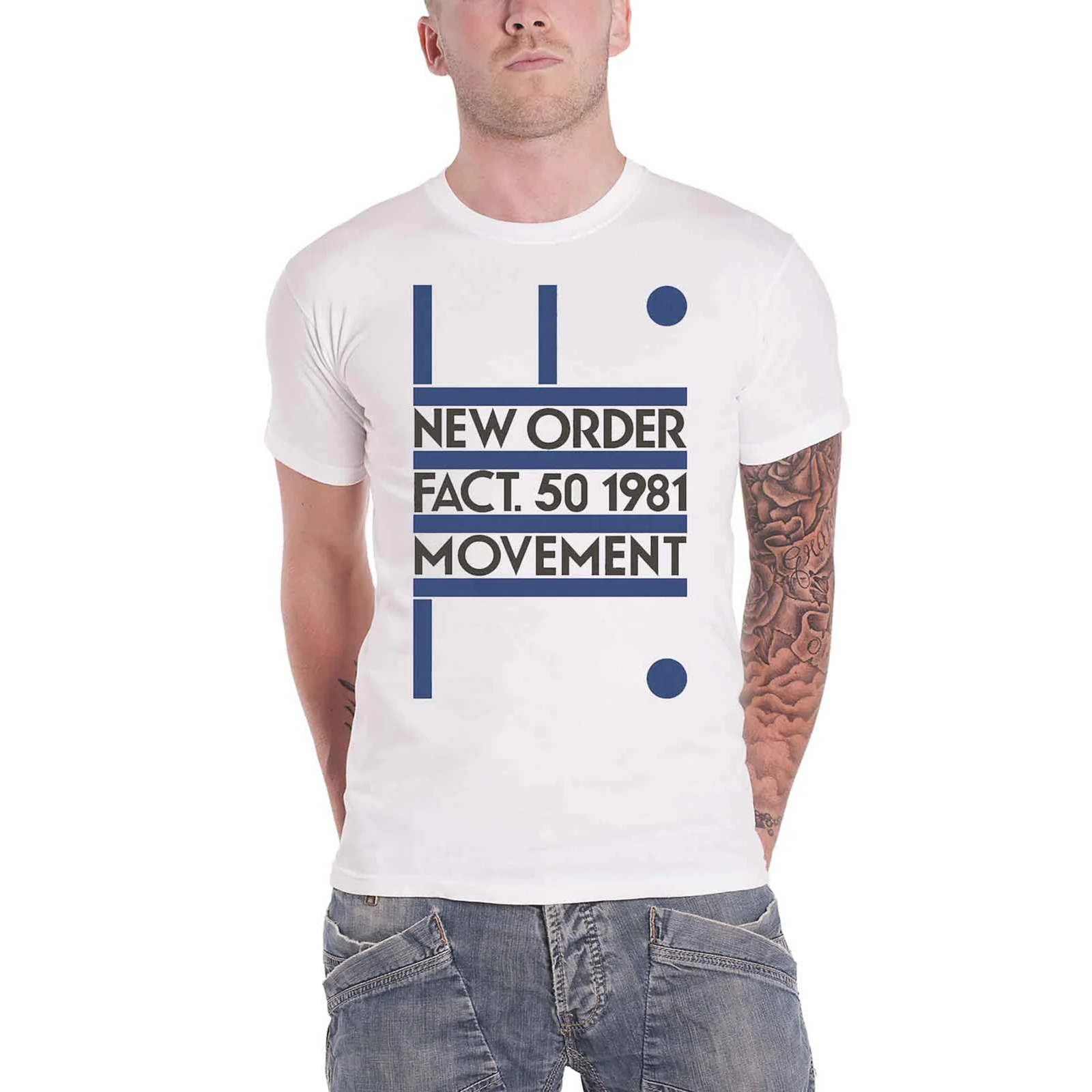 NEW ORDER - MOVEMENT - T-Shirt White - Image 2