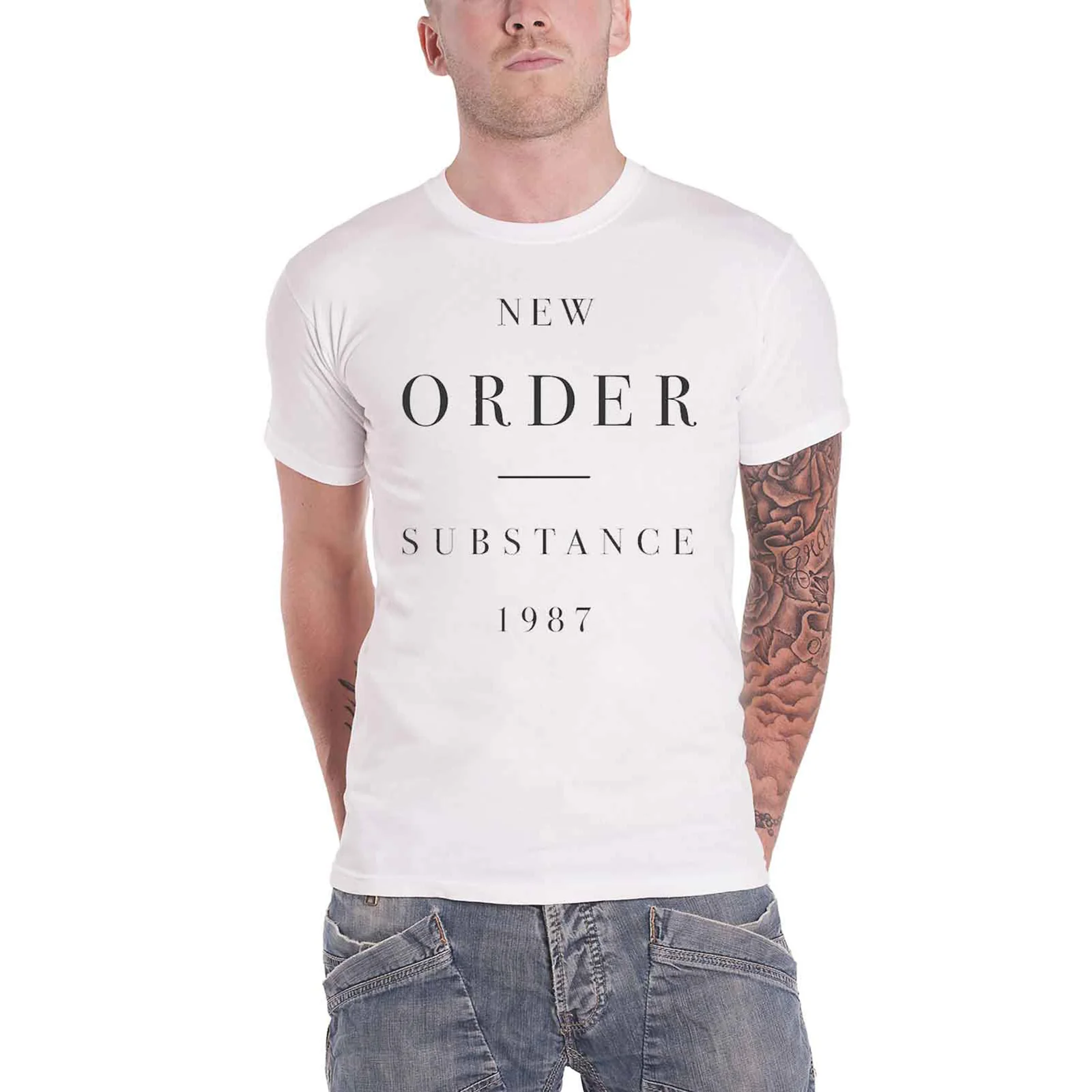 NEW ORDER - SUBSTANCE - T-Shirt White - Image 2