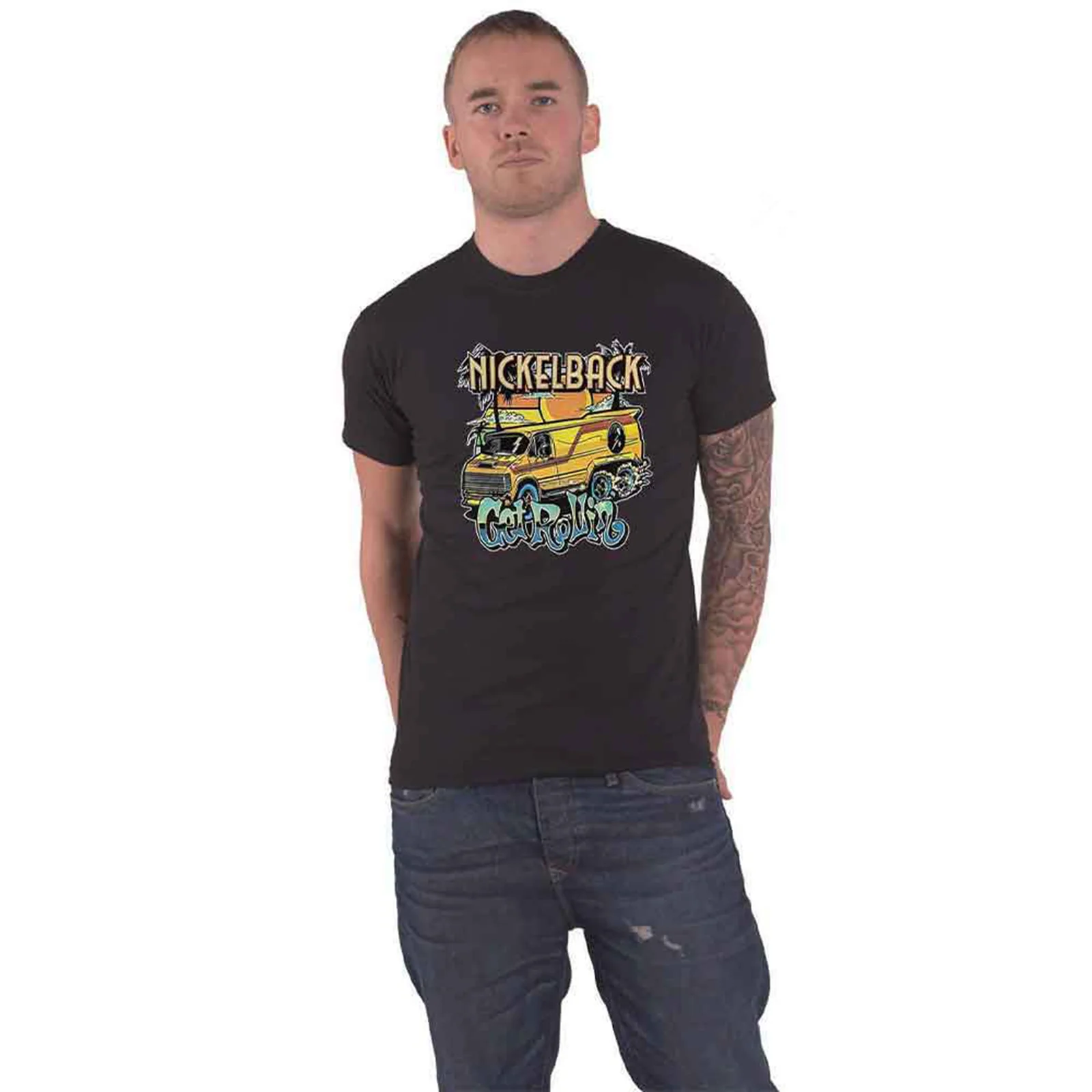 NICKELBACK - GET ROLLIN' - T-Shirt Black - Image 2
