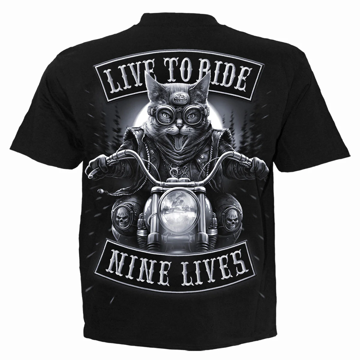NINE LIVES - T-Shirt Black - Image 2