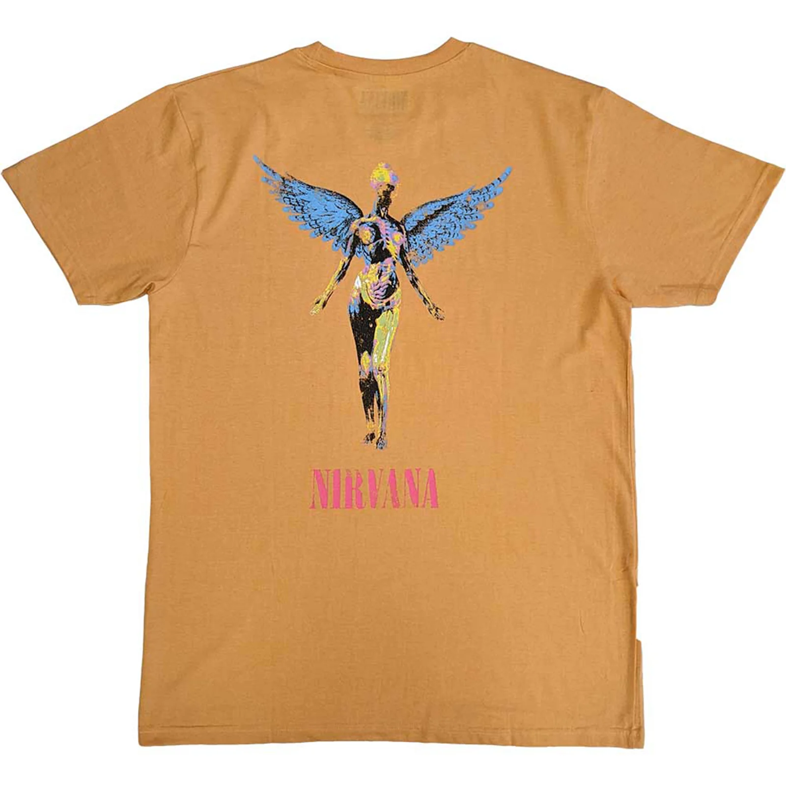 NIRVANA - IN UTERO ANGEL - T-Shirt Orange (Back Print) - Image 2