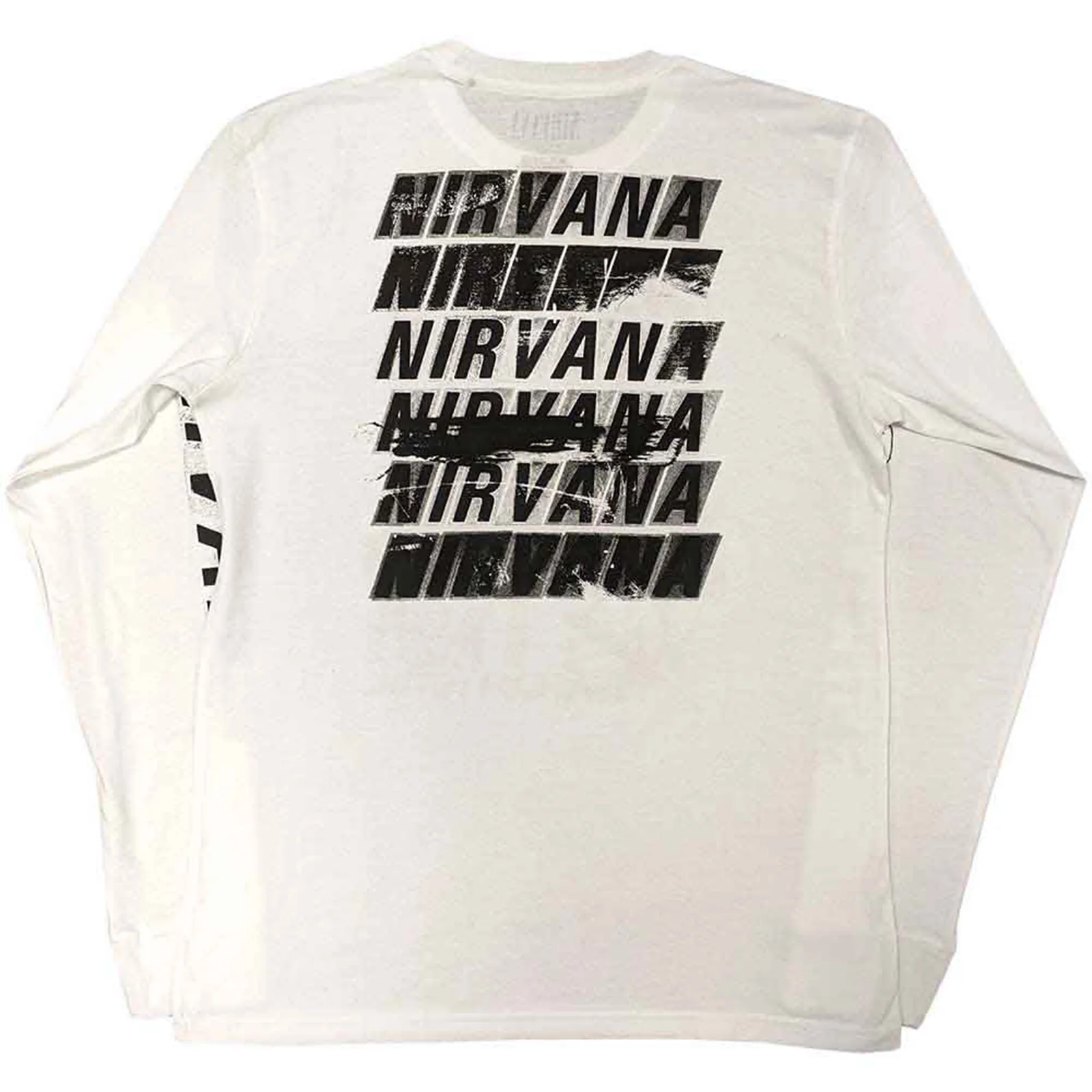 NIRVANA - INCESTICIDE - Long Sleeve T-Shirt White (Back & Sleeve Print) - Image 2
