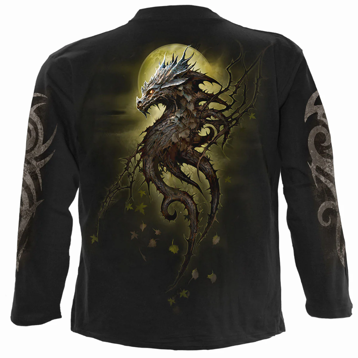 OAK DRAGON - Longsleeve T-Shirt Black - Image 2