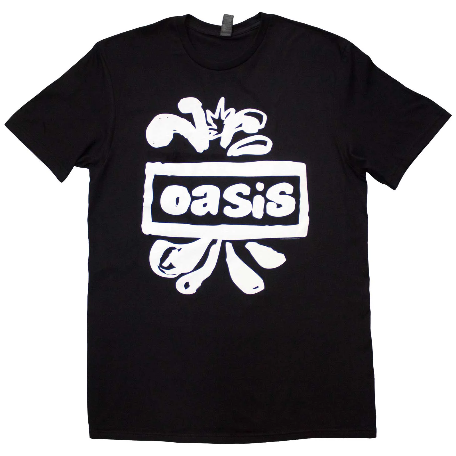 OASIS - LOGO SPLAT - T-Shirt Black