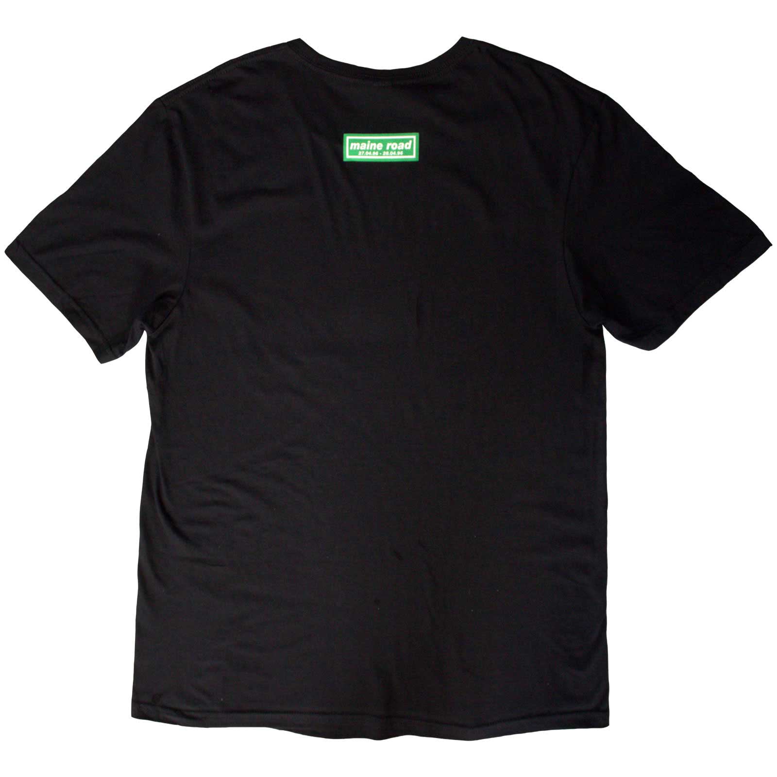 OASIS - MAINE ROAD FOOTBALL PITCH - T-Shirt Black (Back Print) - Image 2