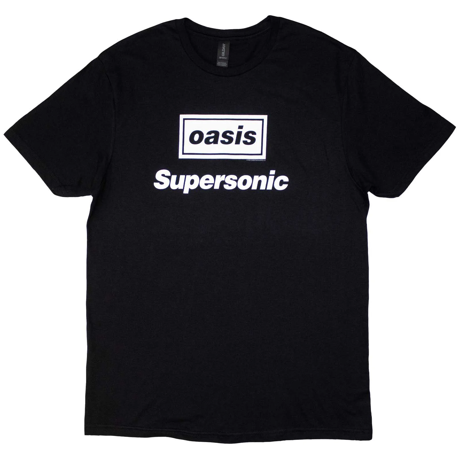 OASIS - SUPERSONIC TITLE - T-Shirt Black