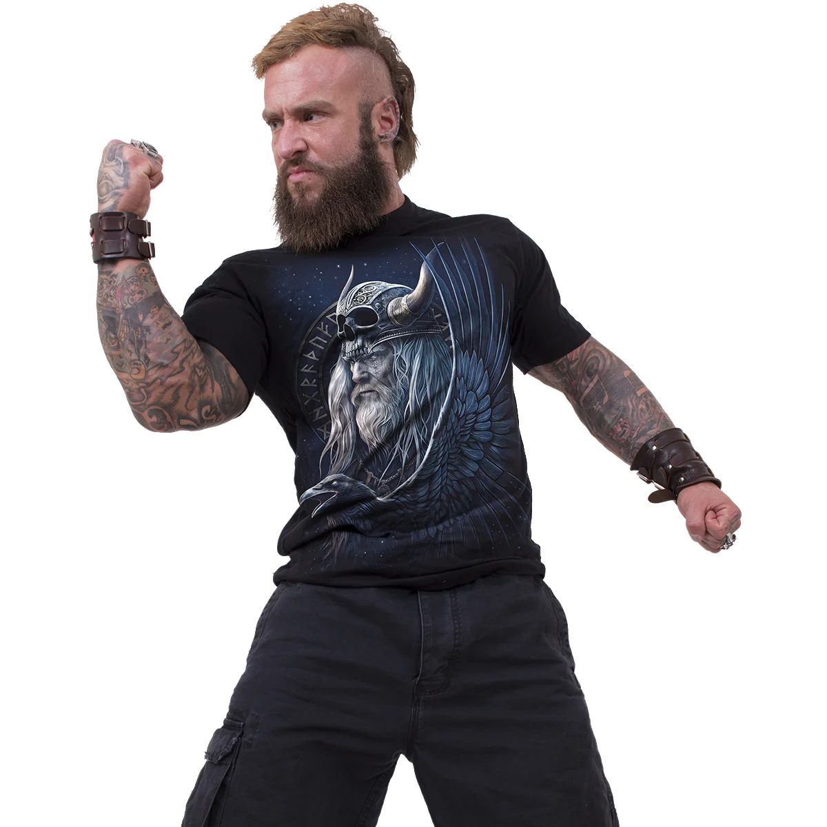 ODIN'S WARRIOR - T-Shirt Black - Image 3