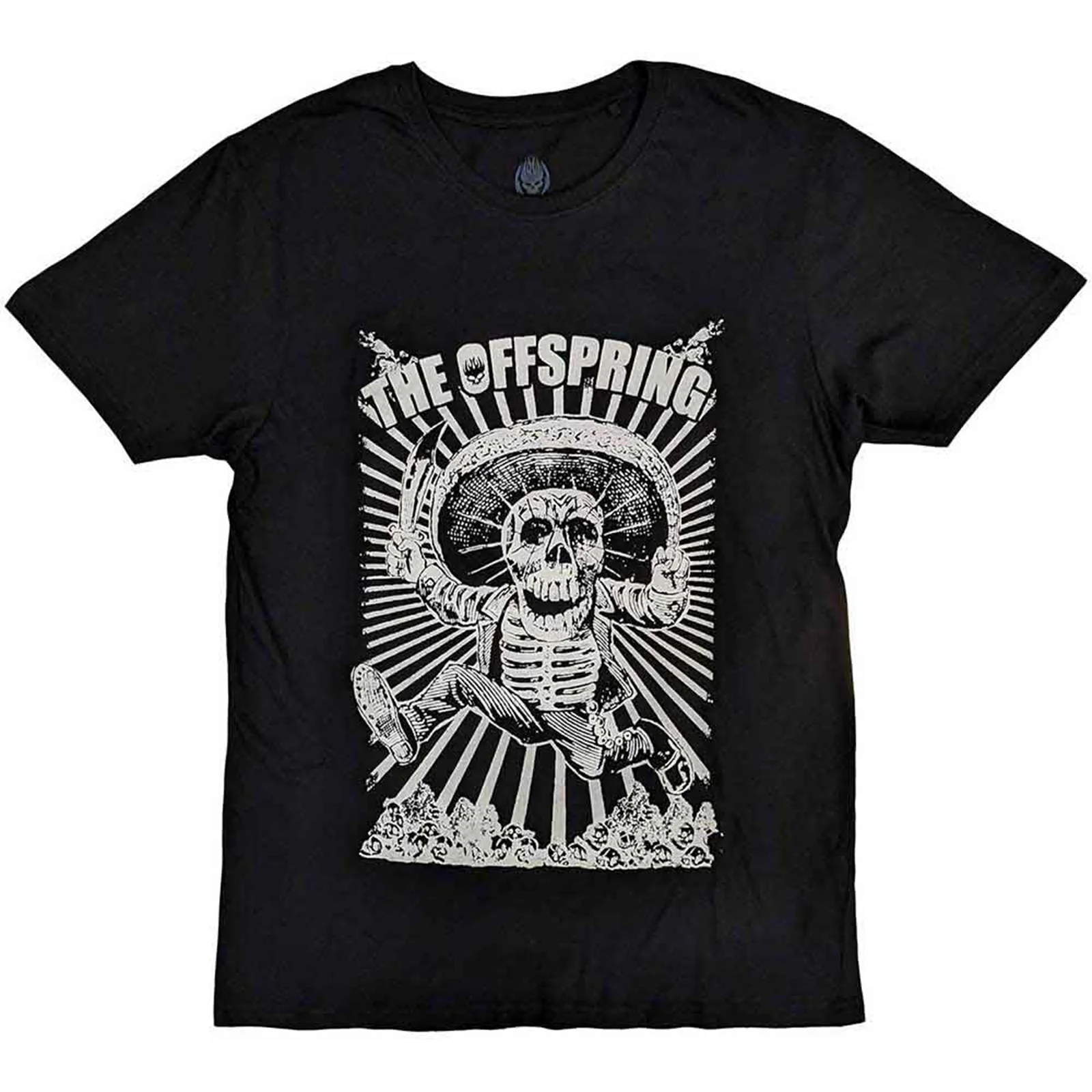 THE OFFSPRING - JUMPING SKELETON - T-Shirt Black