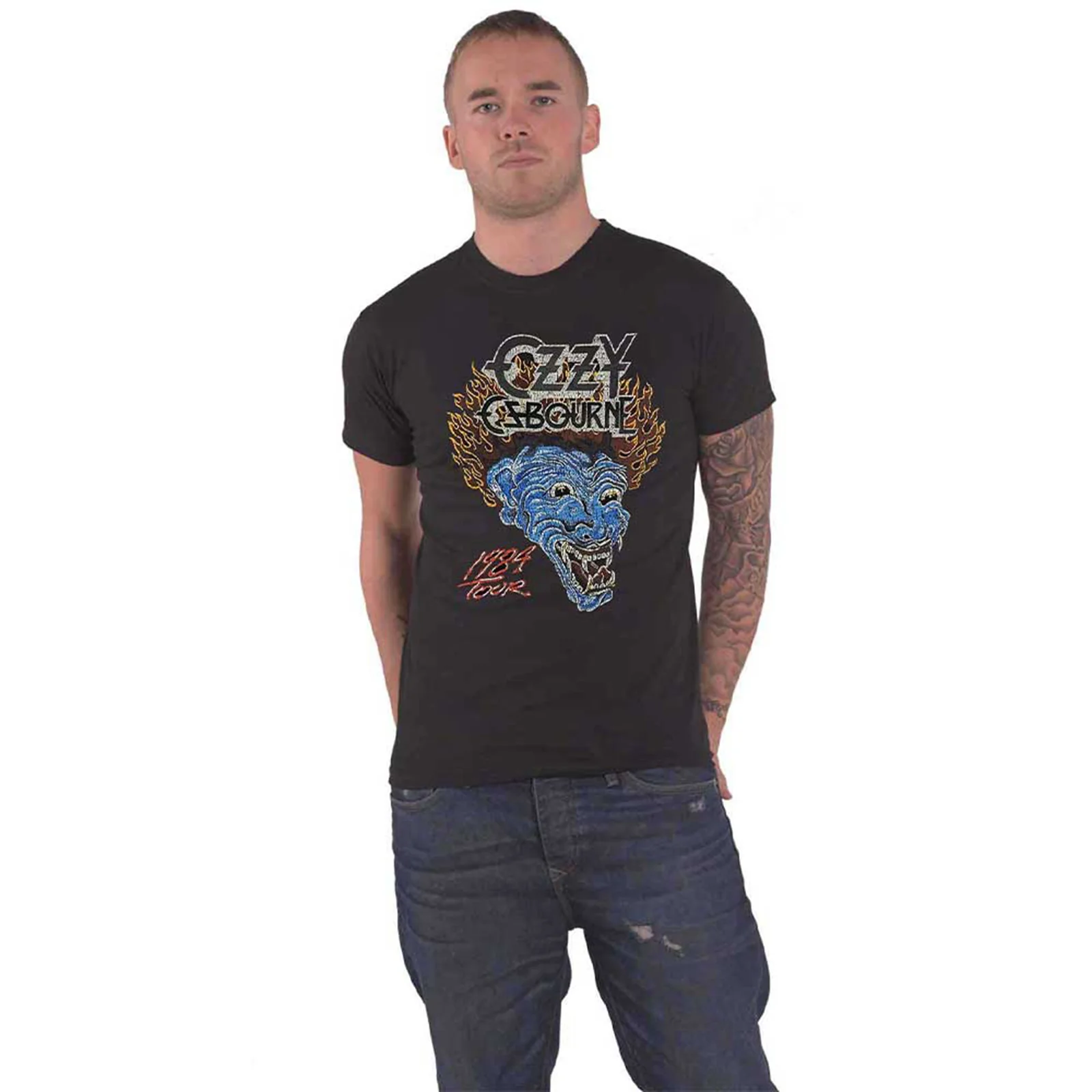 OZZY OSBOURNE - BARK AT THE MOON TOUR '84 - T-Shirt Black (Back Print) - Image 3
