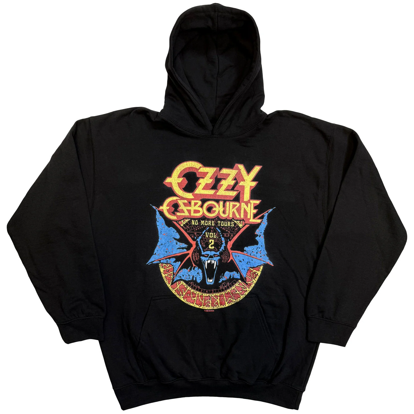 OZZY OSBOURNE - BAT CIRCLE - Pullover Hoodie Black