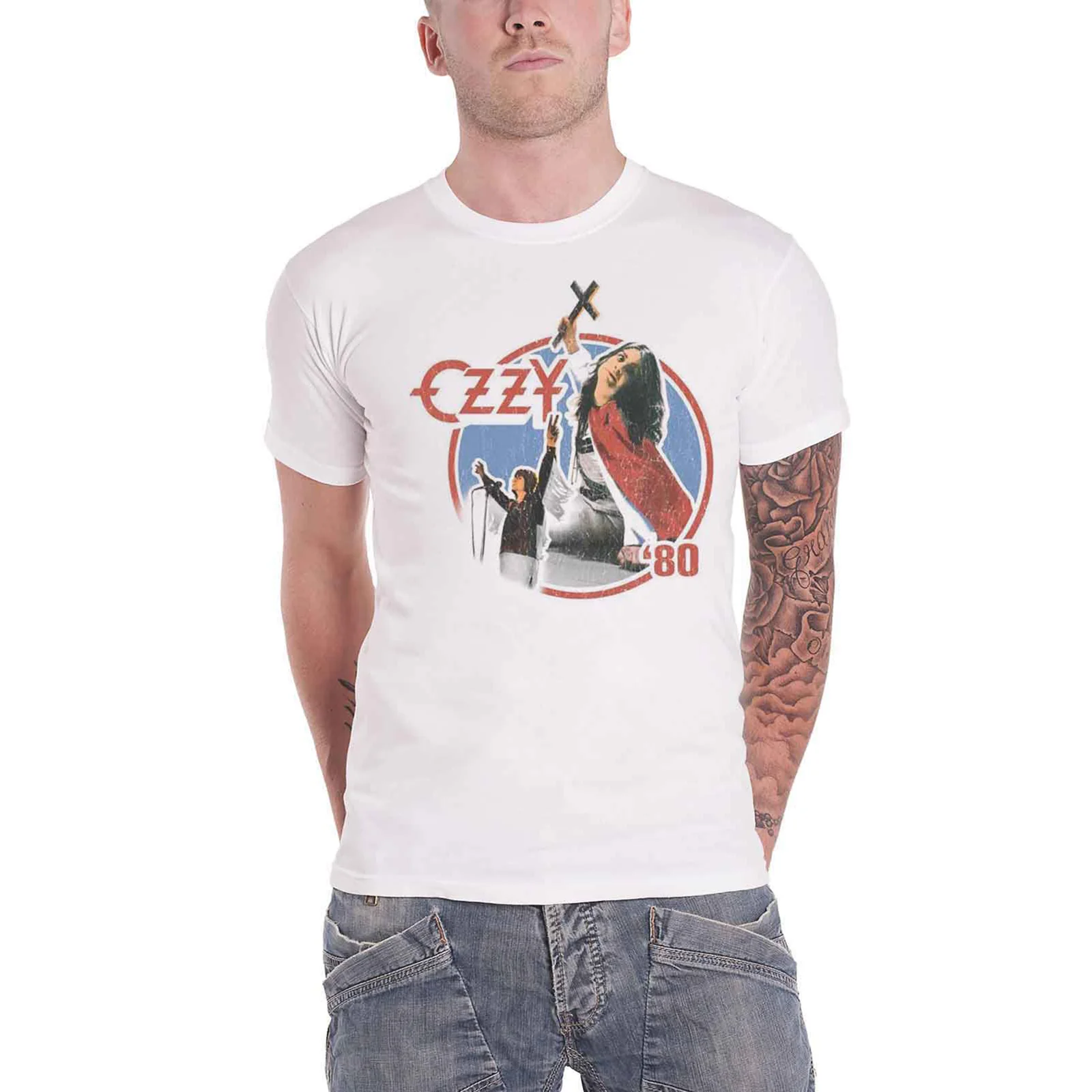 OZZY OSBOURNE - BLIZZARD OF OZZ '80 - T-Shirt White - Image 2
