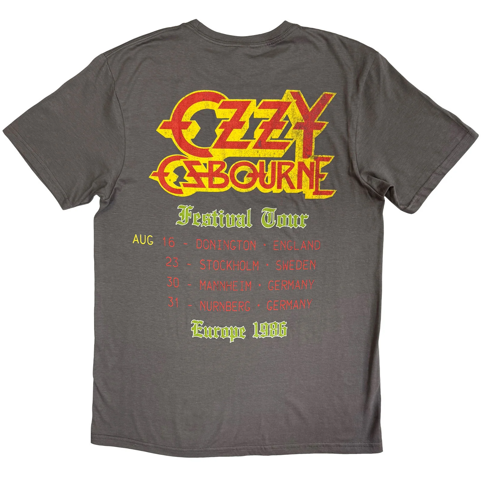 OZZY OSBOURNE - ULTIMATE REMIX - T-Shirt Grey (Back Print) - Image 2