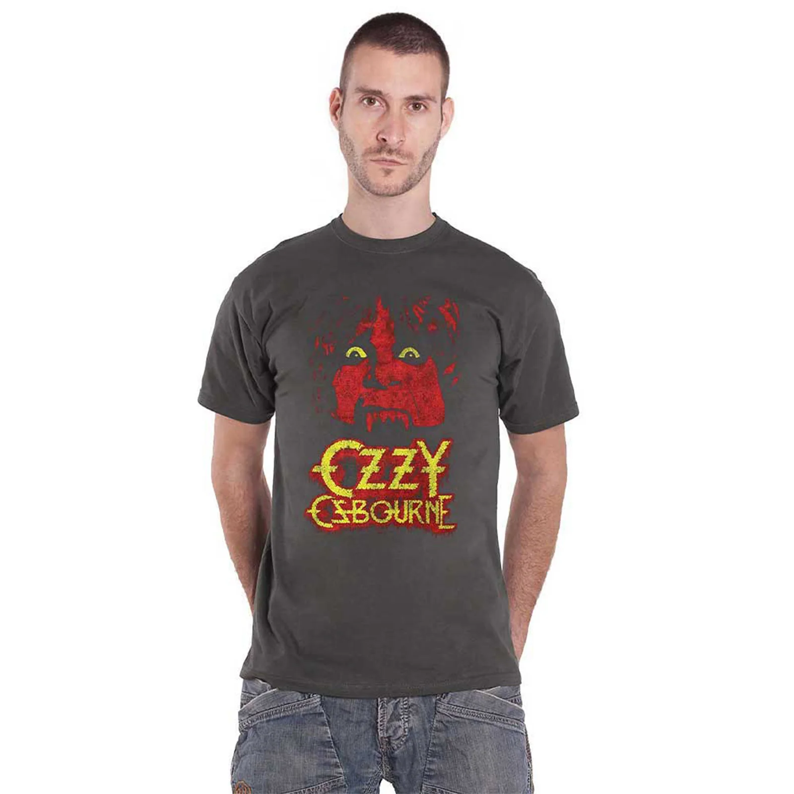 OZZY OSBOURNE - YELLOW EYES JUMBO - T-Shirt Grey - Image 2
