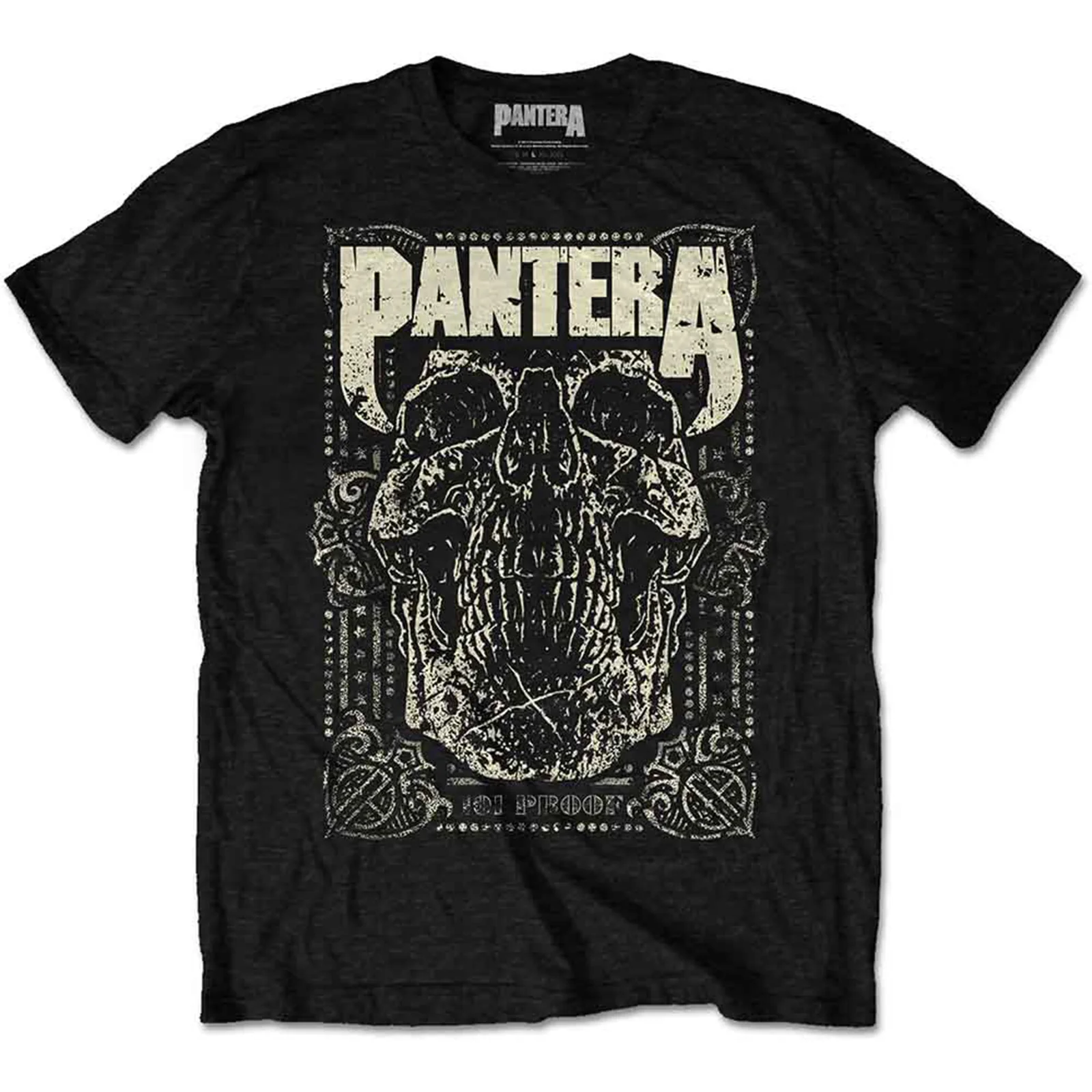 PANTERA - 101 PROOF SKULL - T-Shirt Black